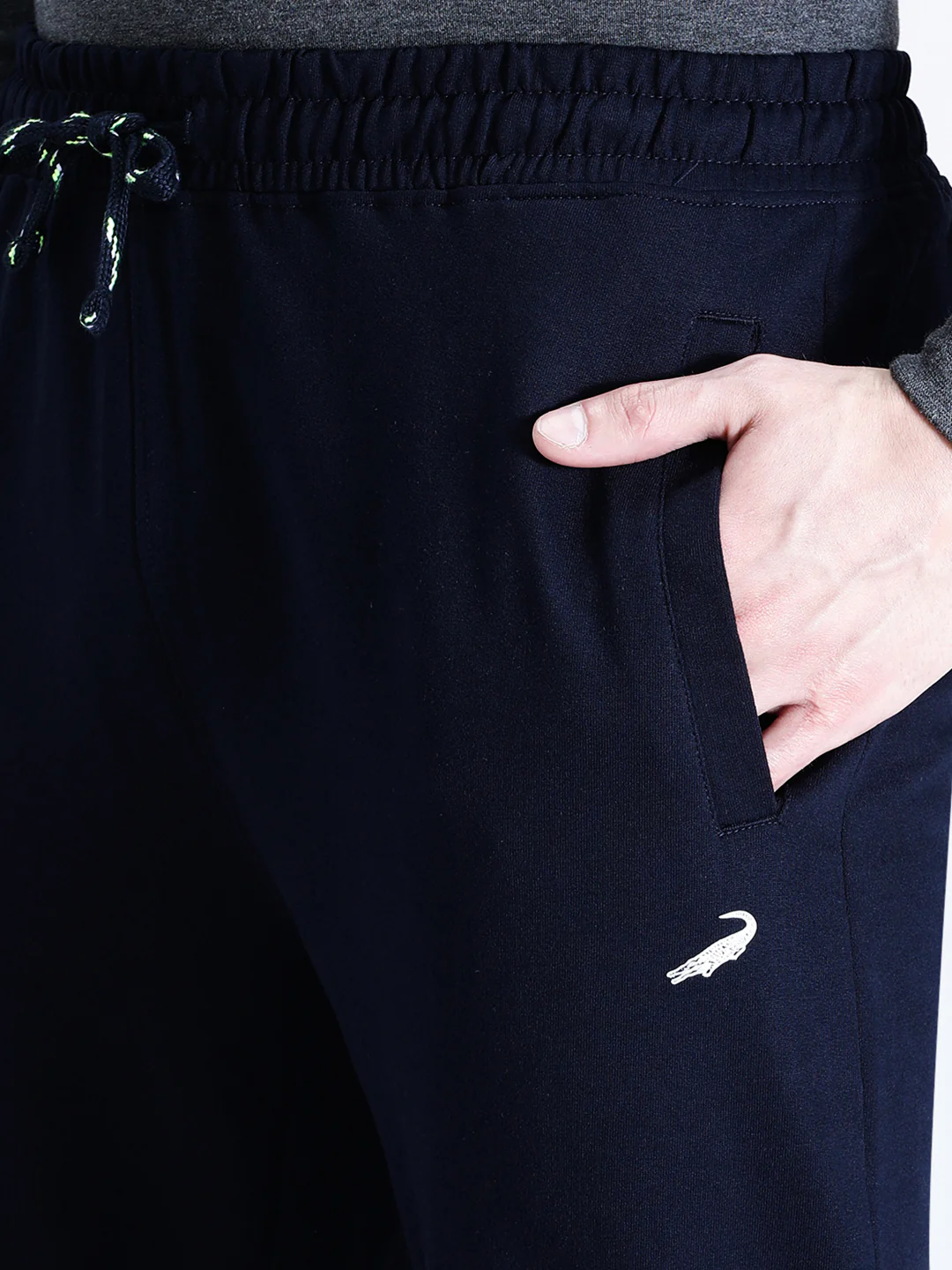 Solid Navy Comfort Fit Joggers