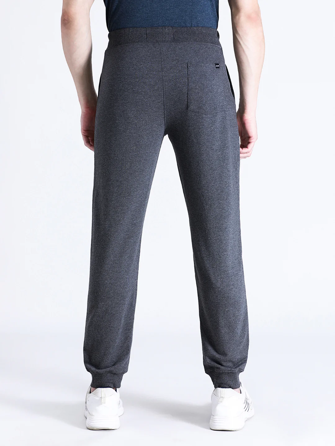Solid Classic Fit Charcoal Grey Joggers