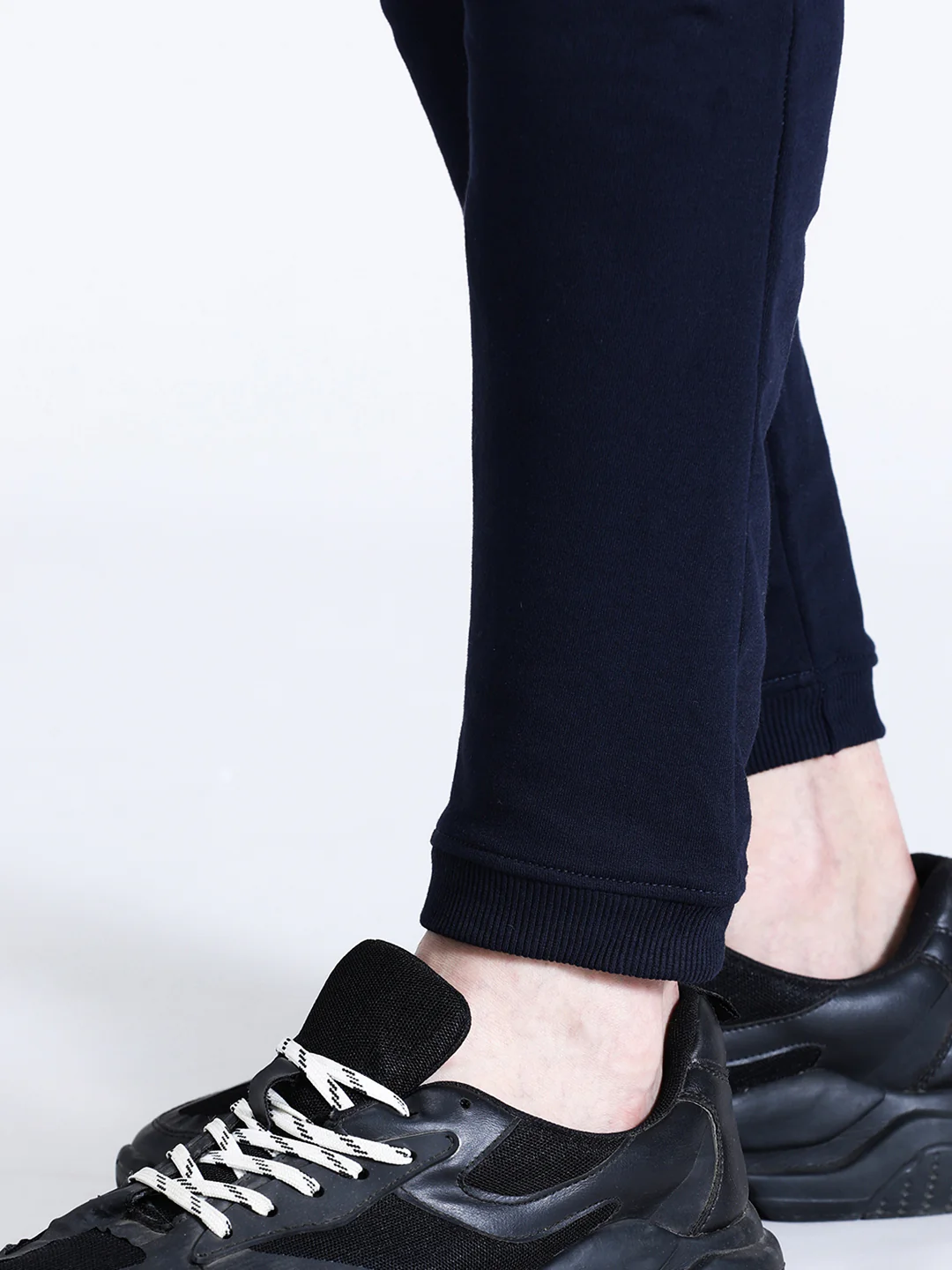 Solid Navy Comfort Fit Joggers