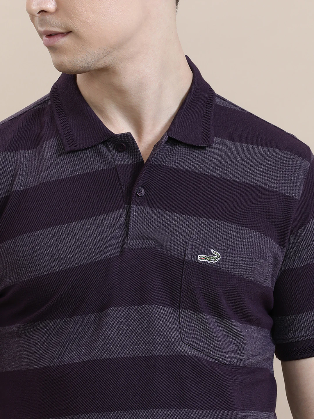 Core Stripe Slim Fit Polo