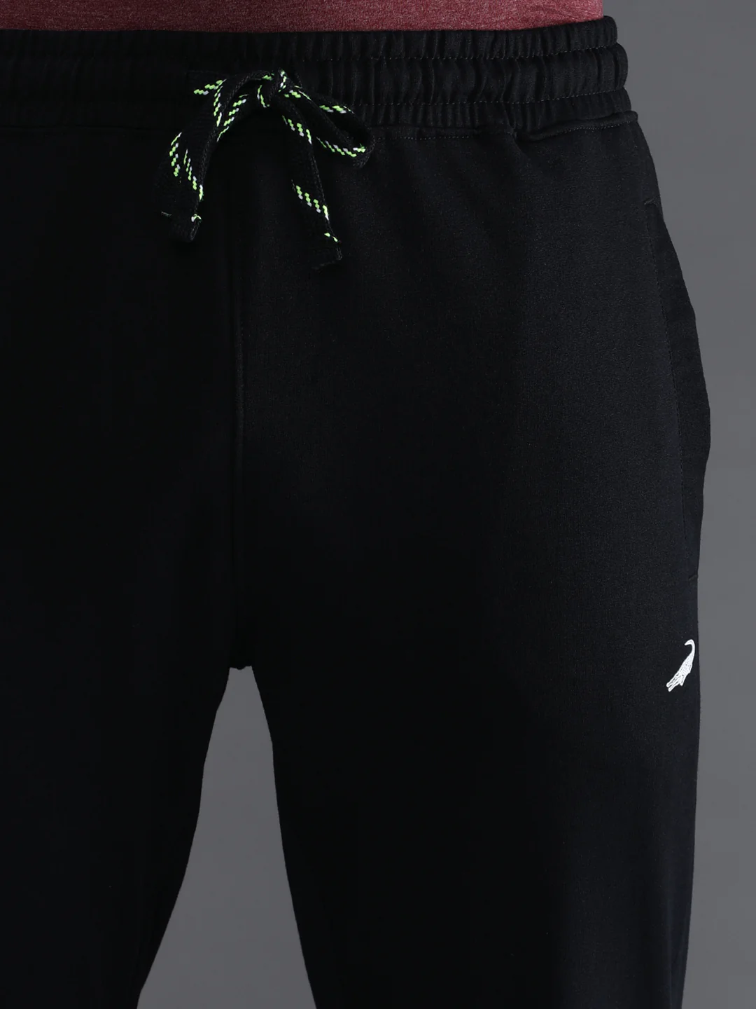 Solid Black Comfort Fit Joggers