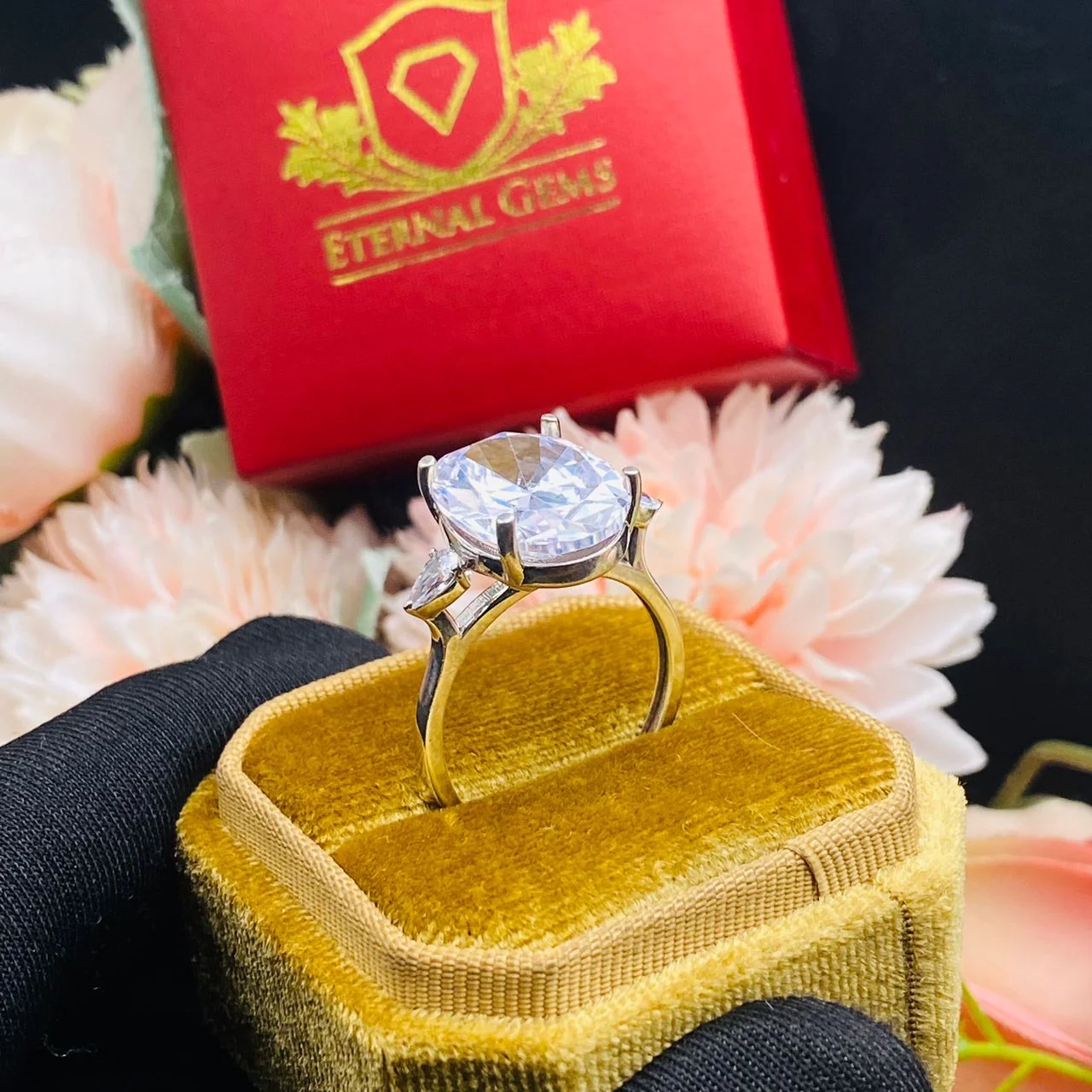 Zoey Sterling Silver Engagement Ring