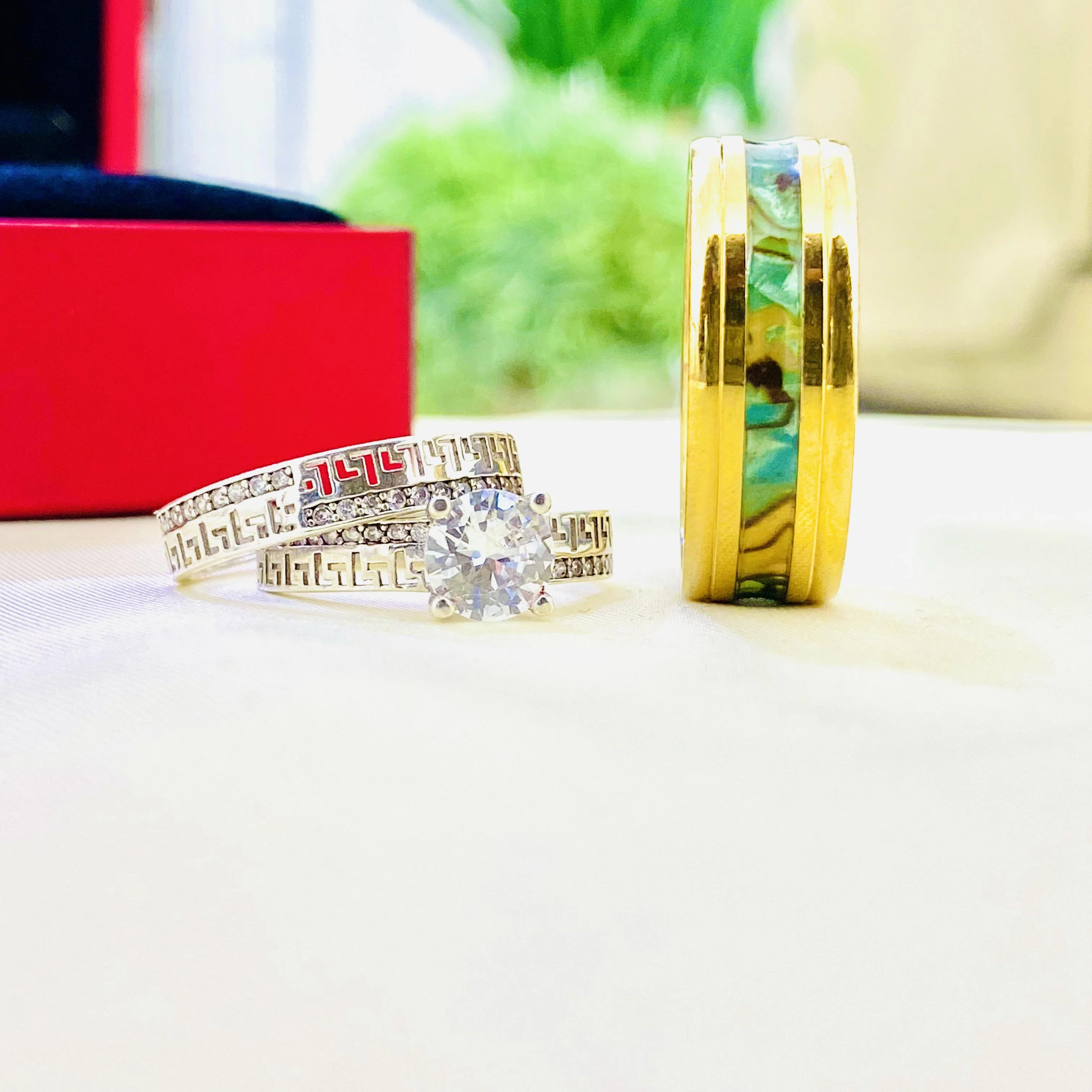 Aspen Silver wedding ring