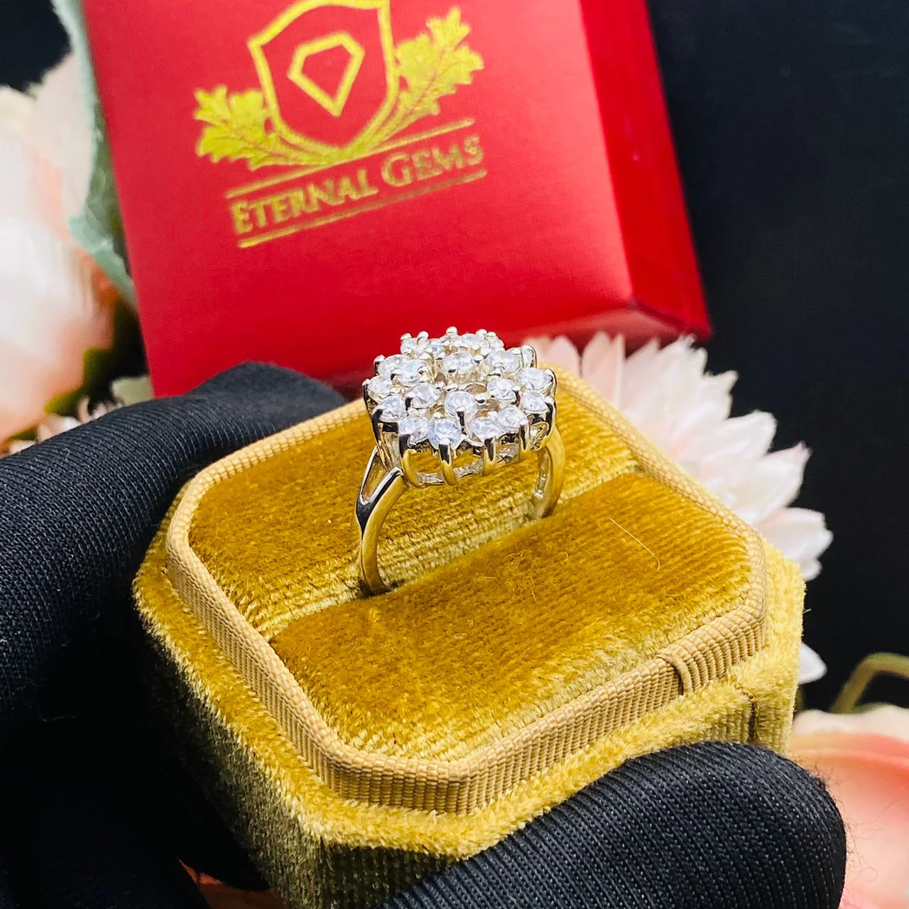 Kinsley Sterling Silver Engagement Ring