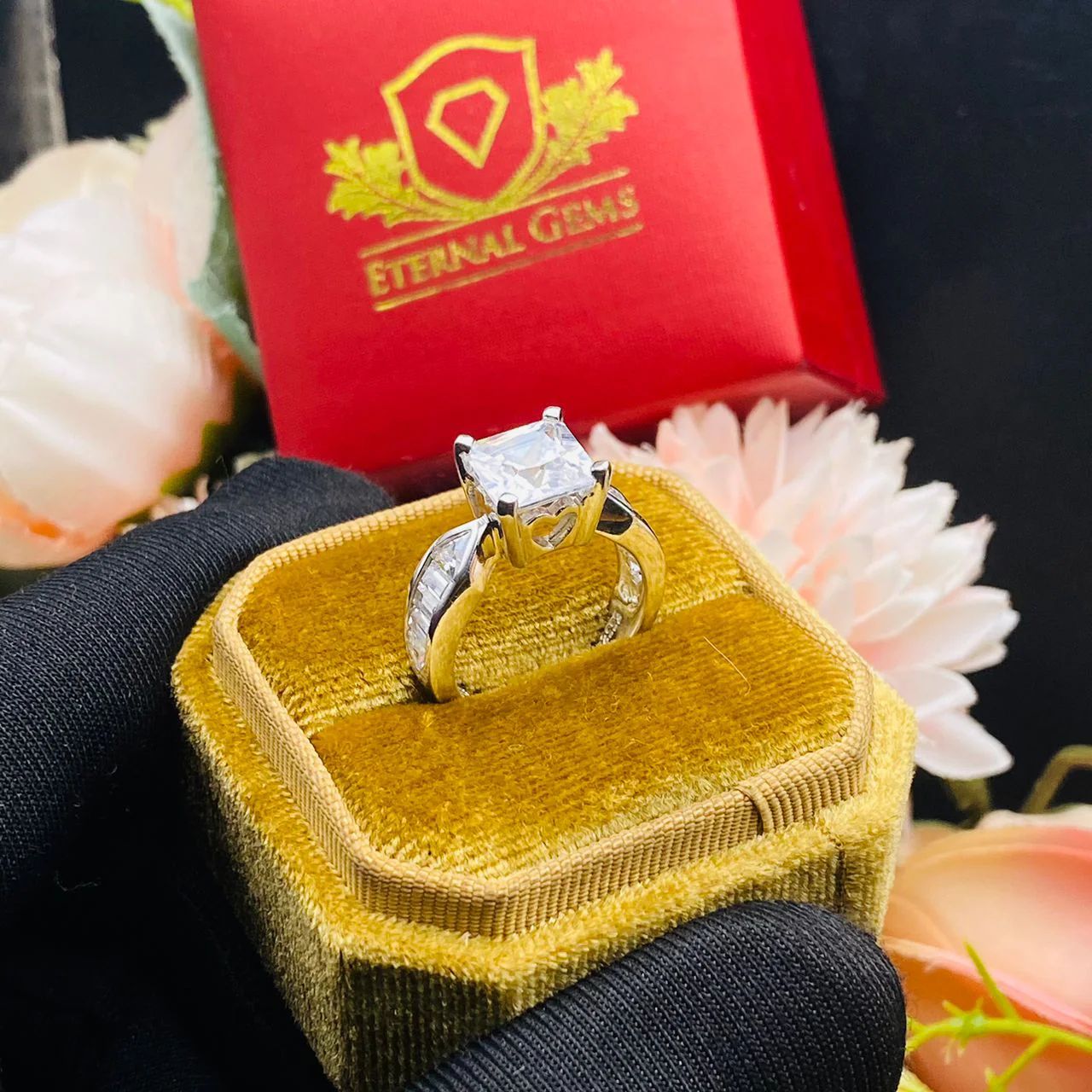 Everly Sterling Silver Engagement Ring