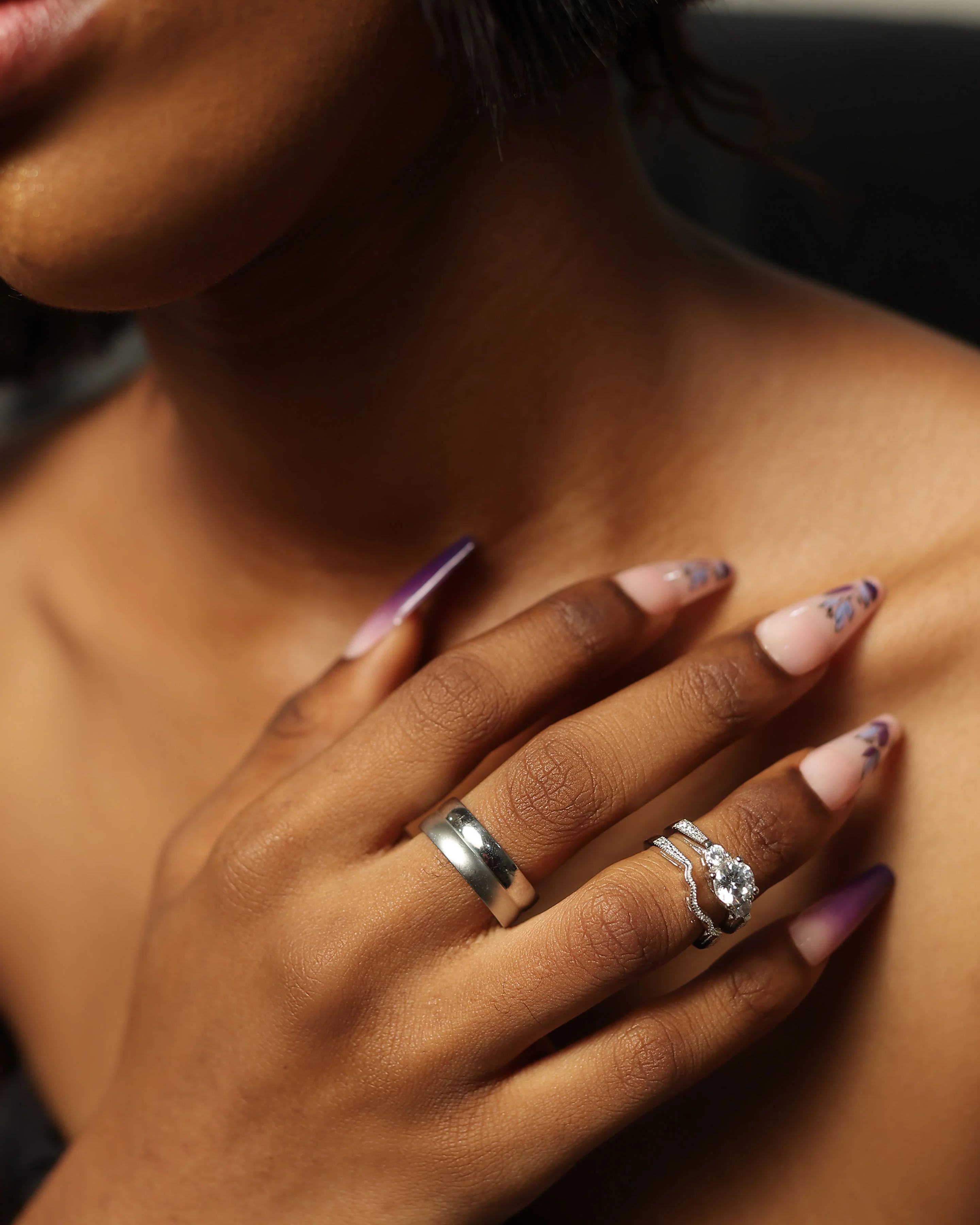 Beautiful Silver Wedding Set is the perfect set