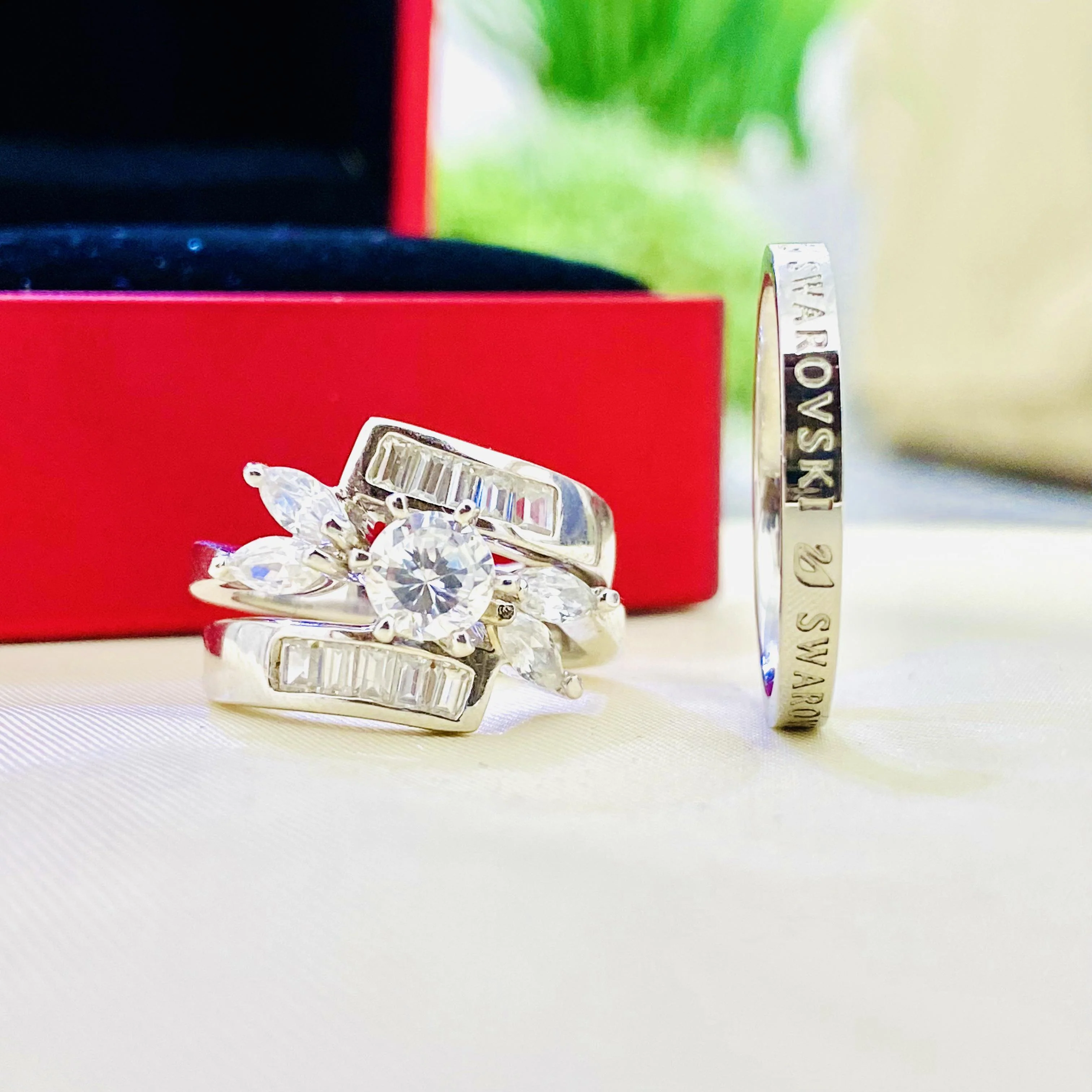 Annie Silver wedding set