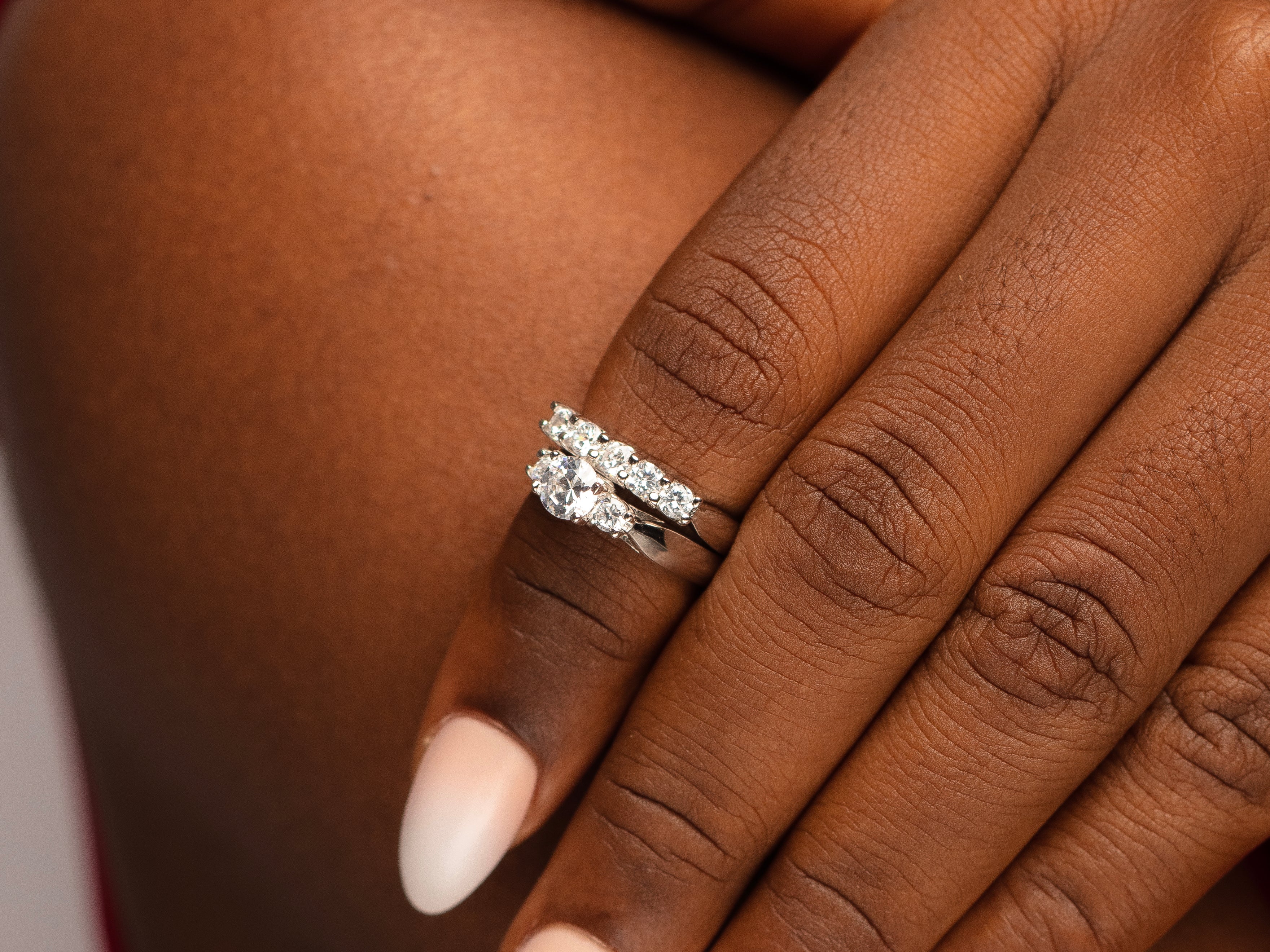 Tom Exquisite Sterling Silver Bridal Set