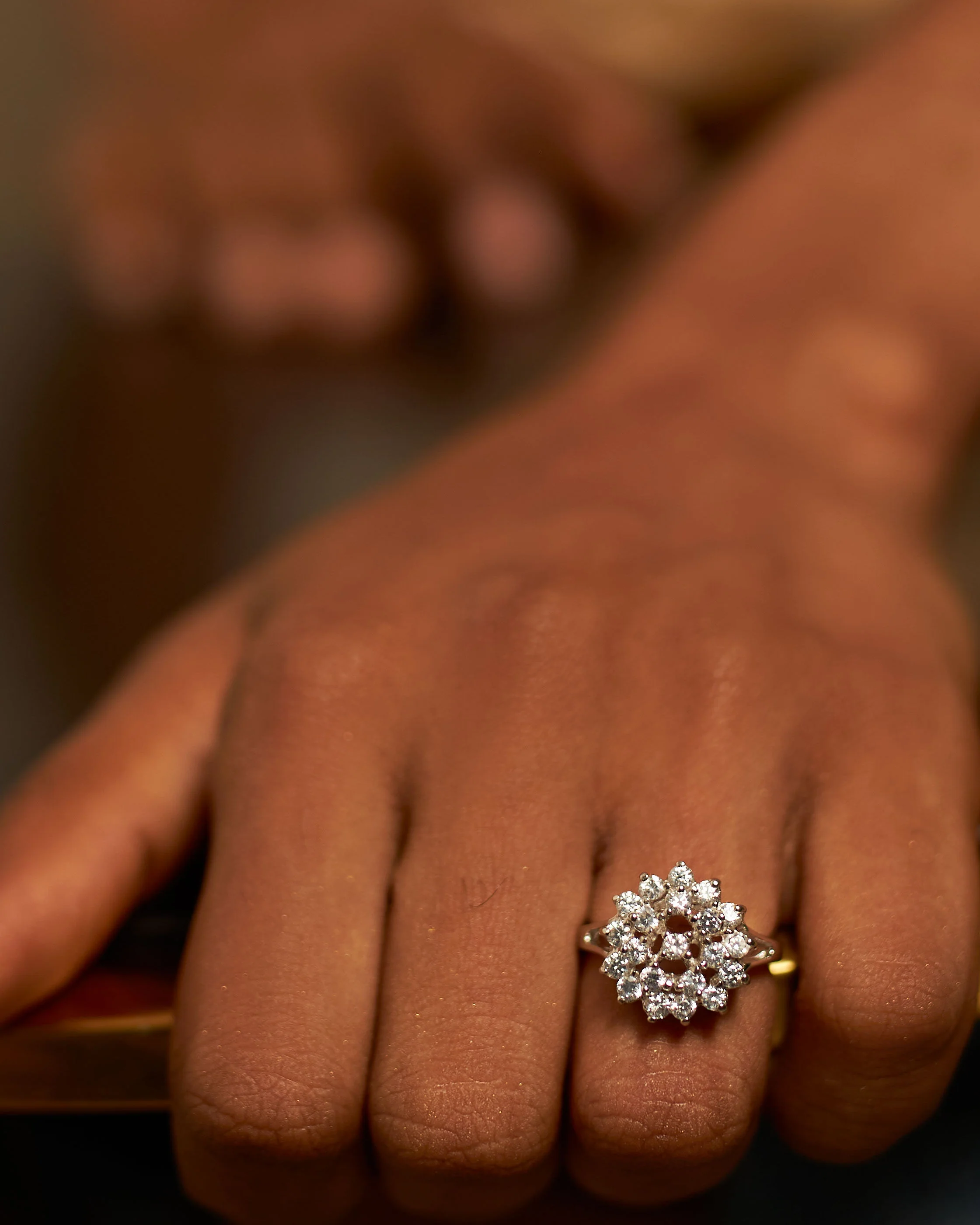 Wren Silver Engagement Ring