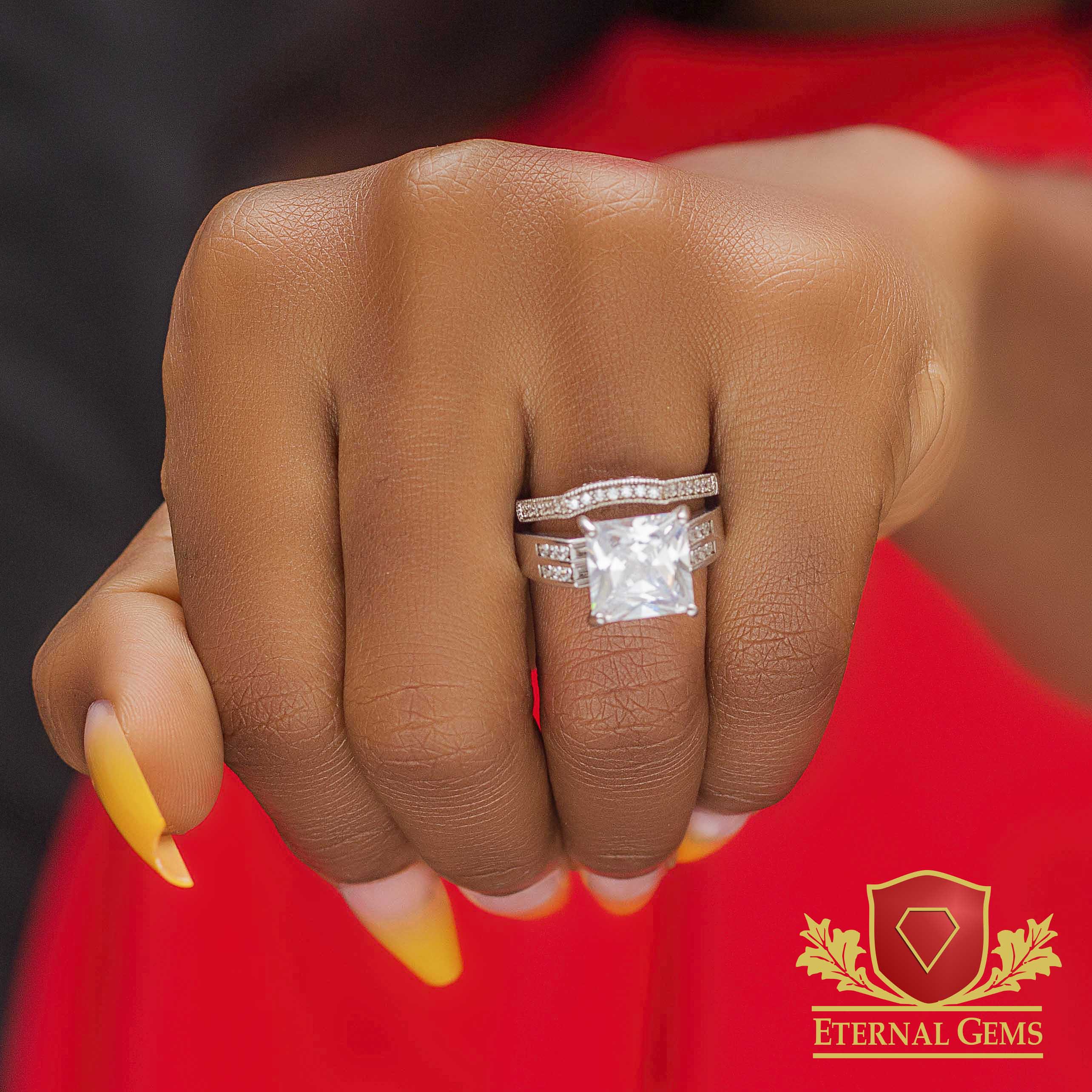 Janet Exclusive Sterling Silver Bridal Set