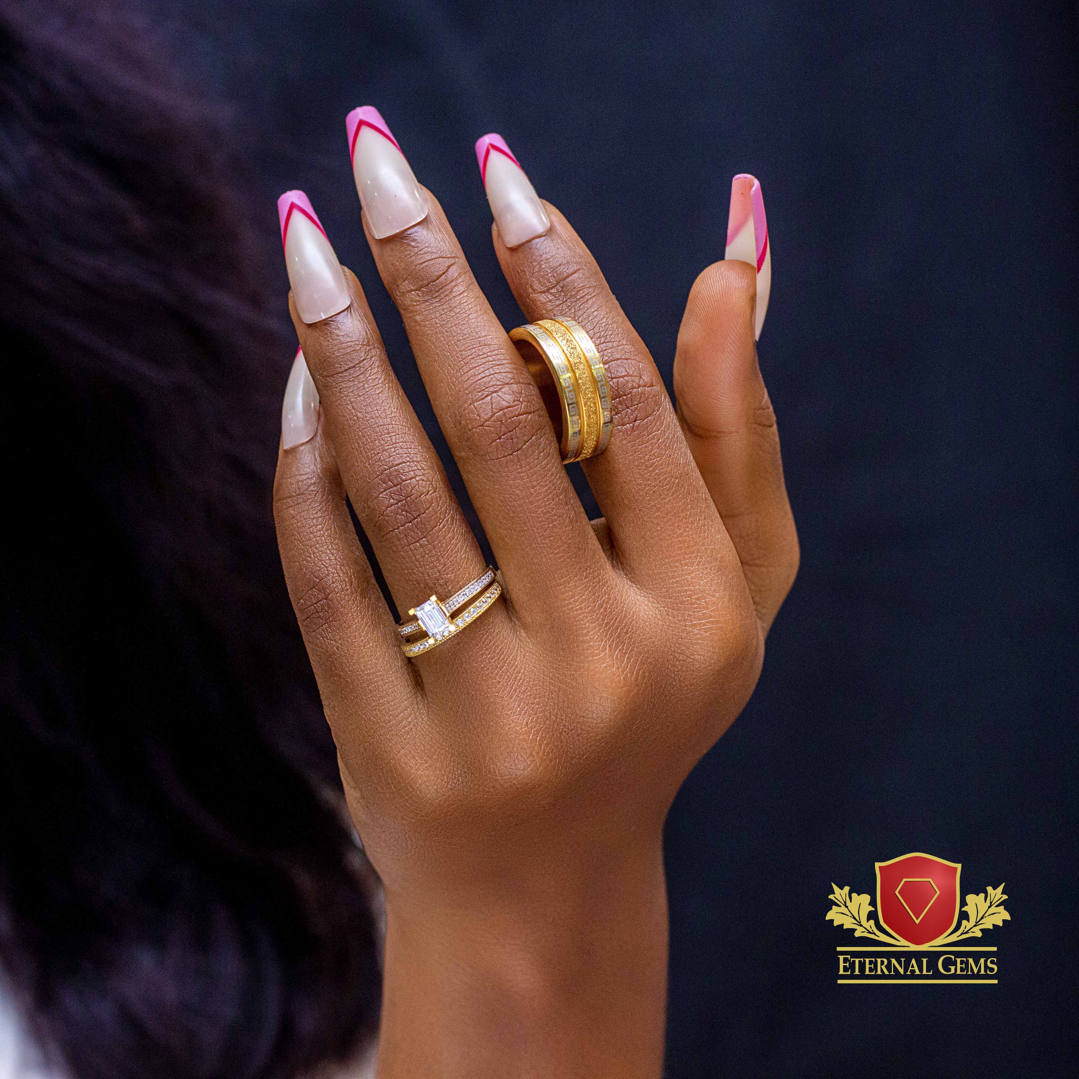 Ivanna Exclusive 18 Karat Gold Wedding Set