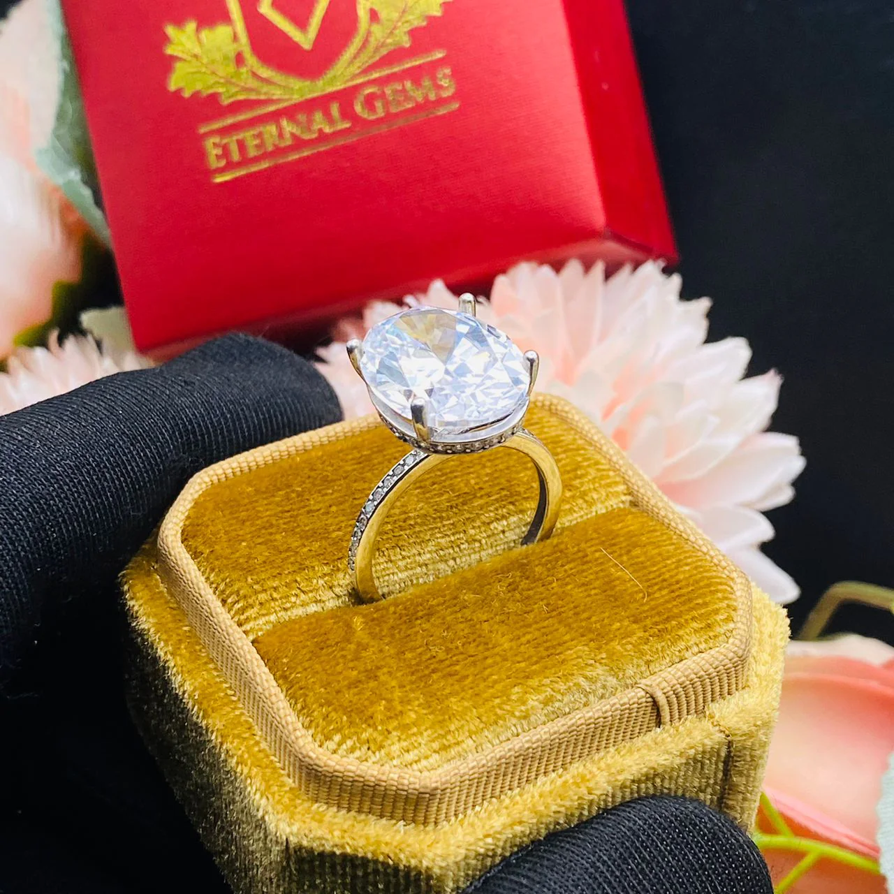 Alice Sterling Silver Engagement Ring