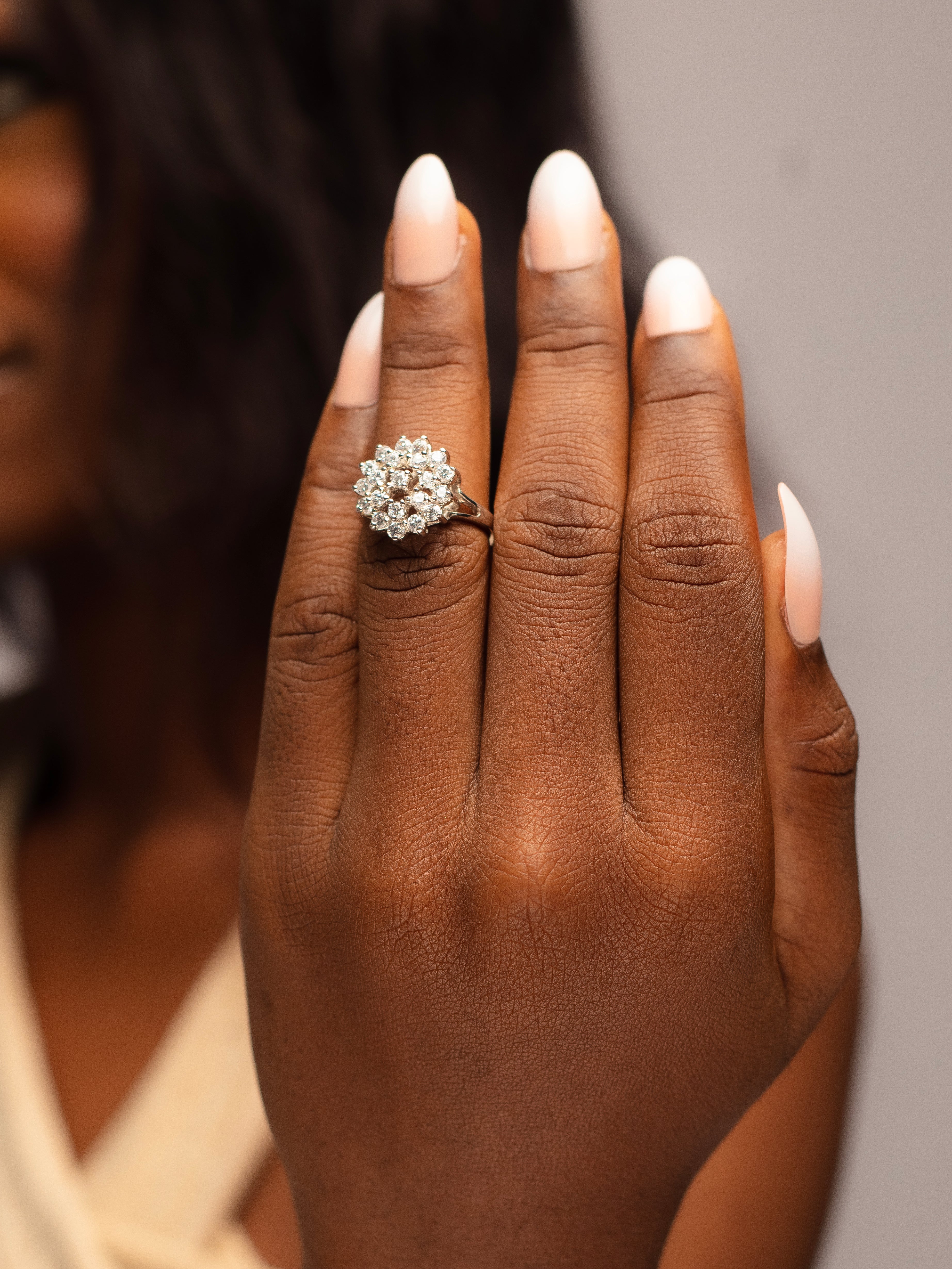 Adorable Sterling Silver Engagement Ring