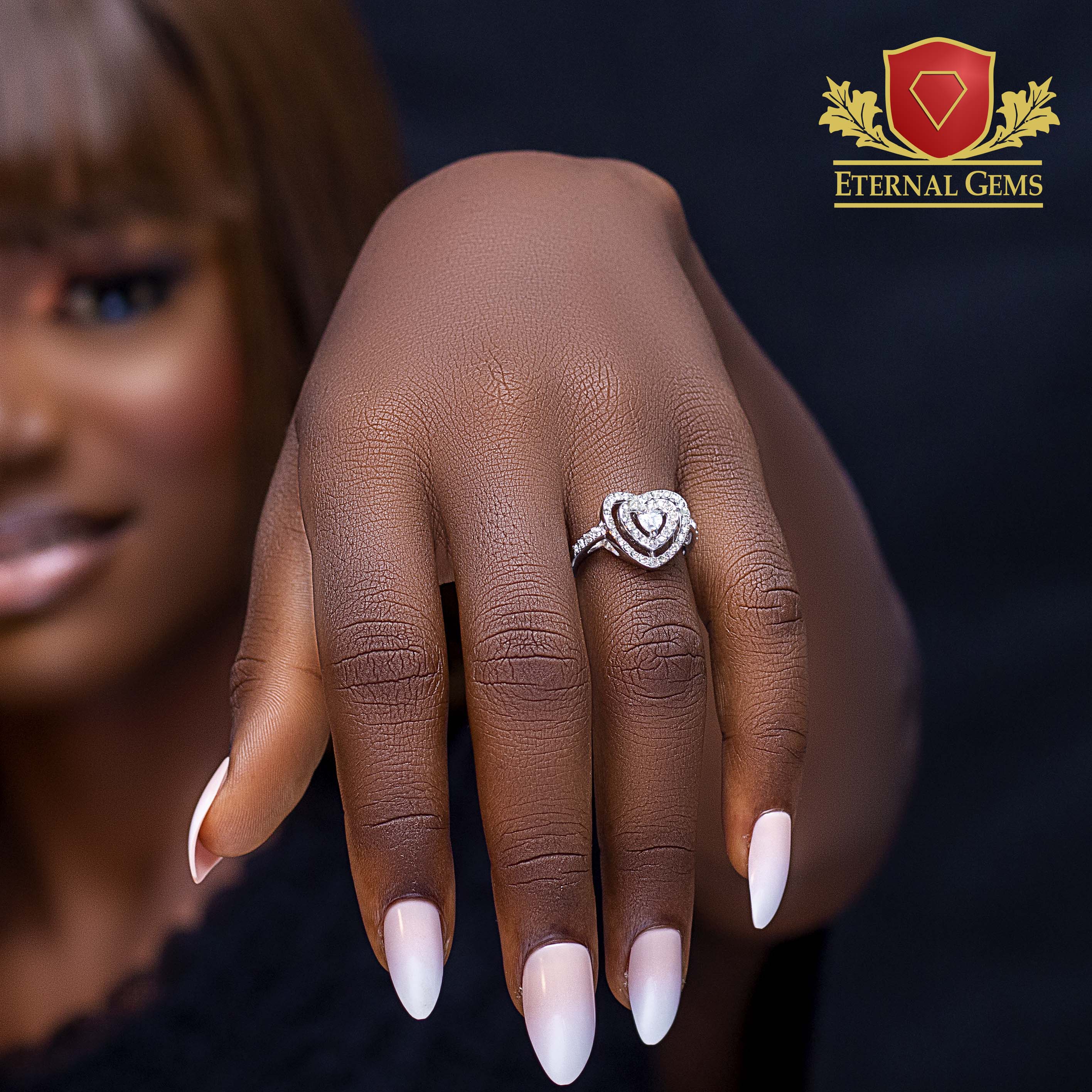 Rymah's exclusive Sterling Silver Engagement Ring
