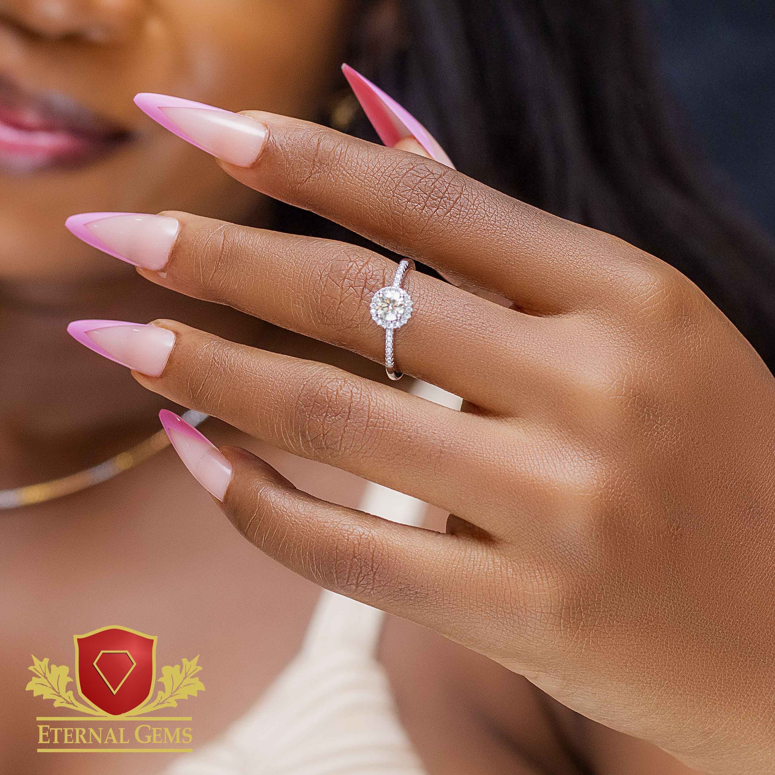 Chloe Moissanite Engagement Ring