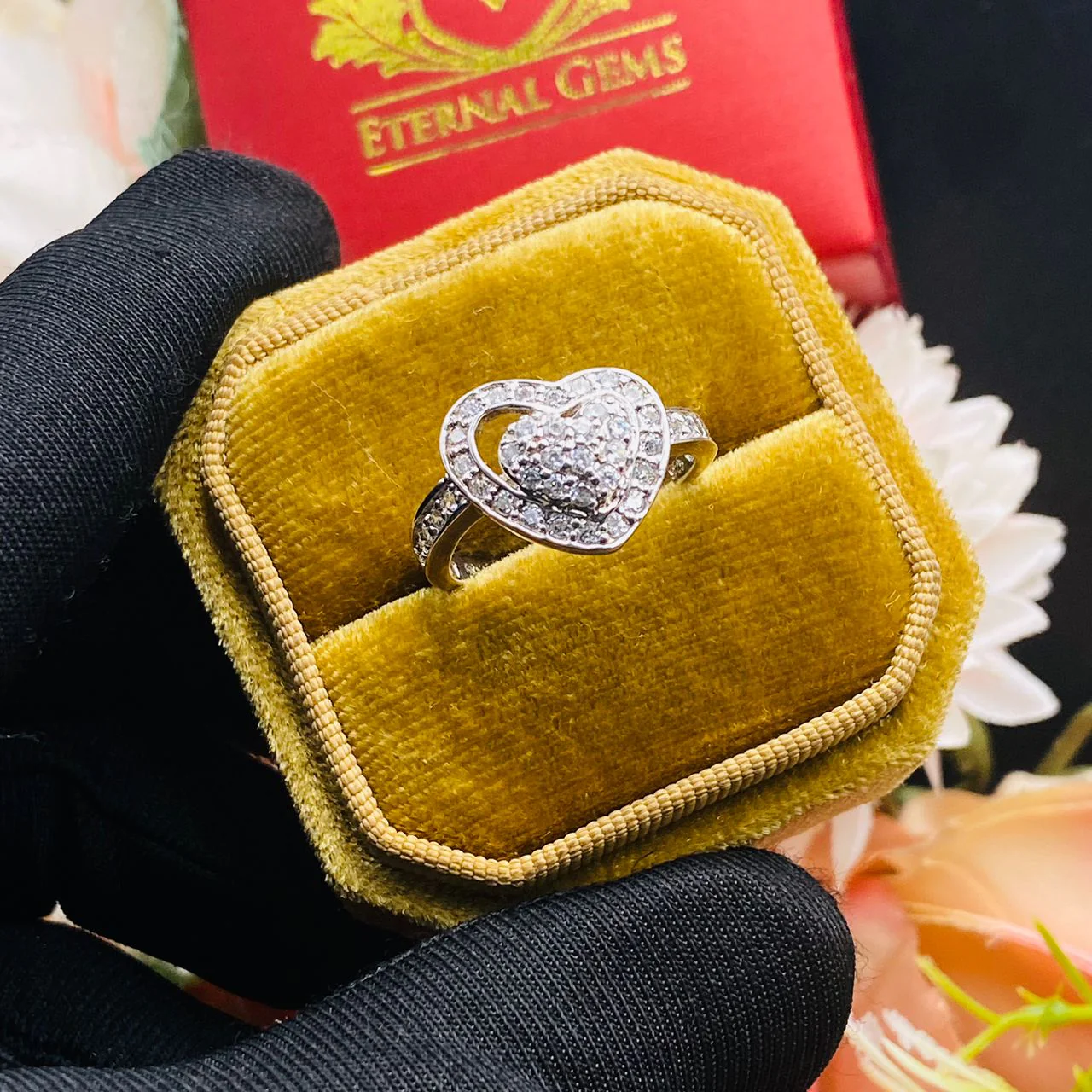 Eliana Sterling Silver Engagement Ring