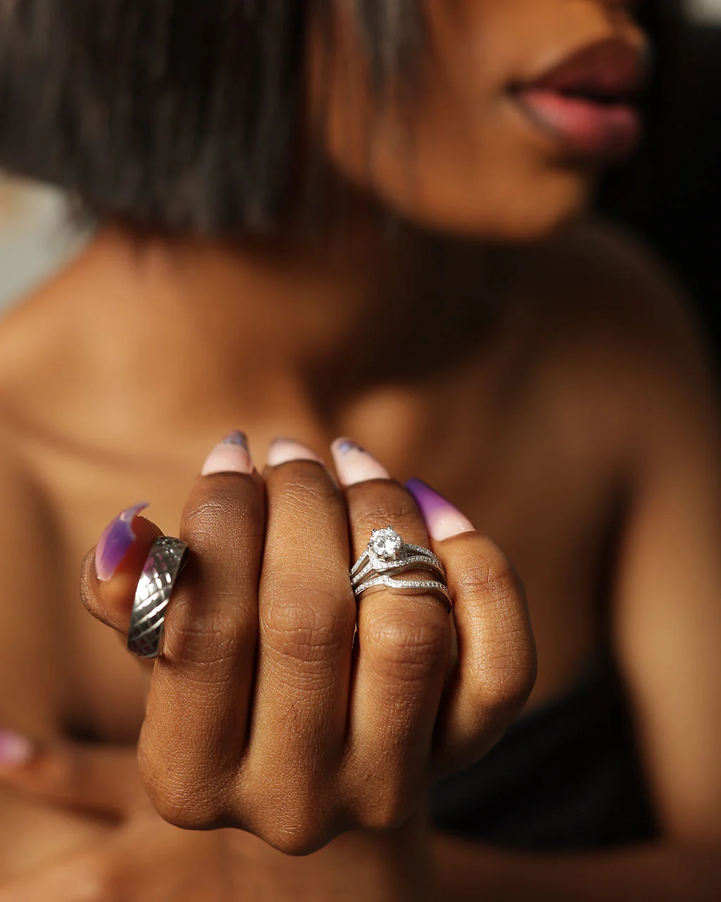 Beautiful Silver Wedding set is the perfect set