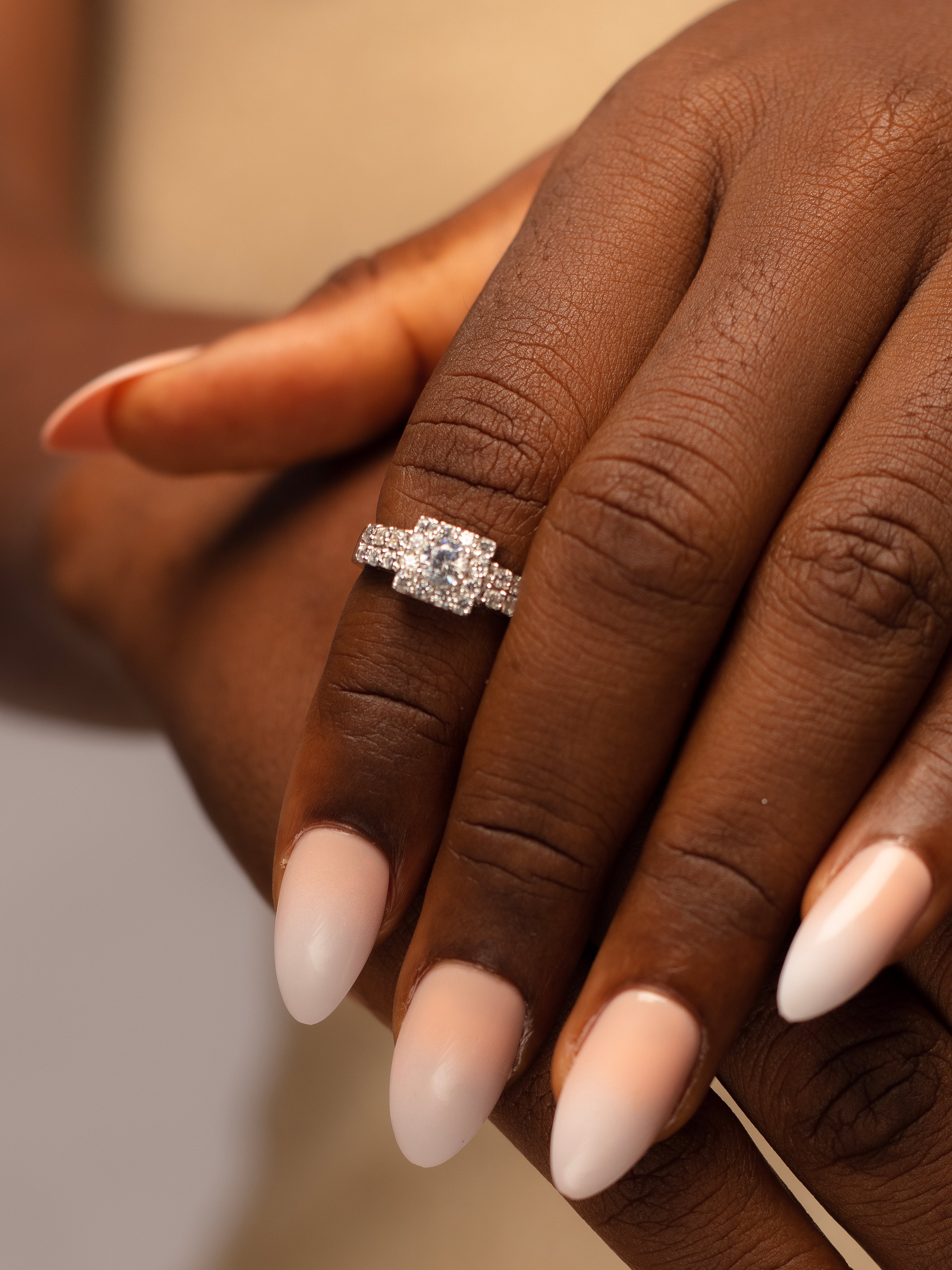Stunning Sterling Silver Engagement ring