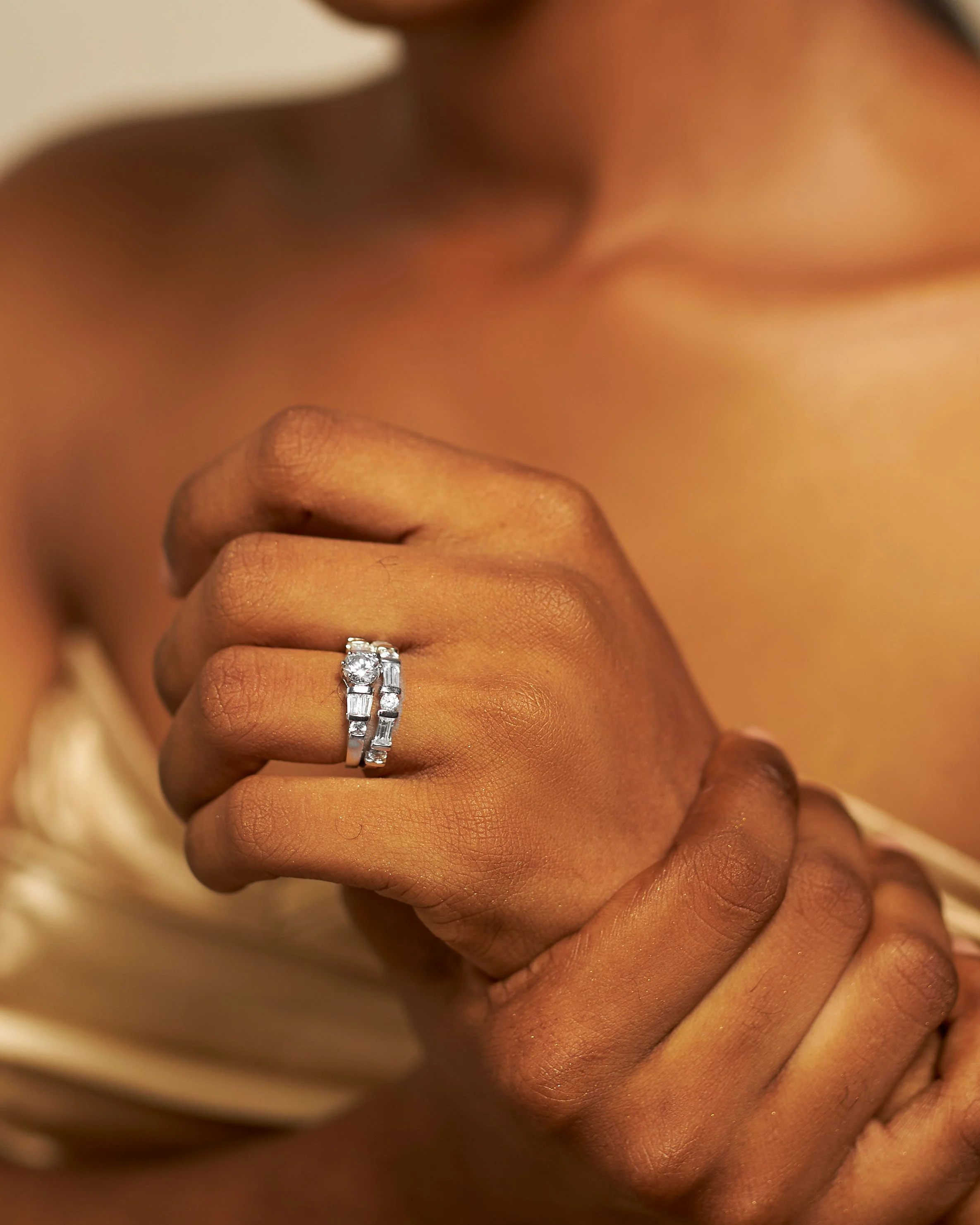 Beautiful Silver Bridal set is the perfect set.