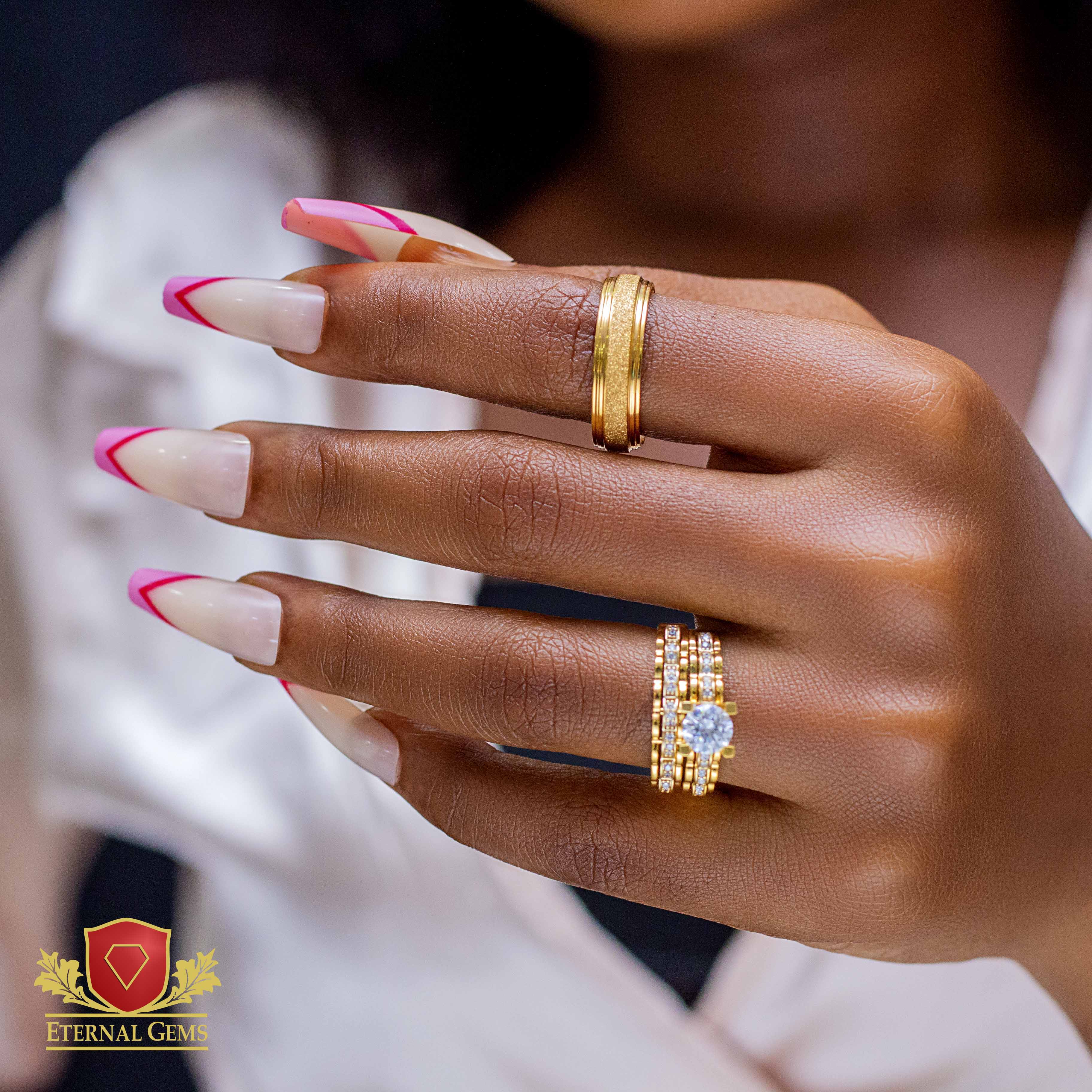 Ryan Exclusive 18 Karat Gold Wedding Set