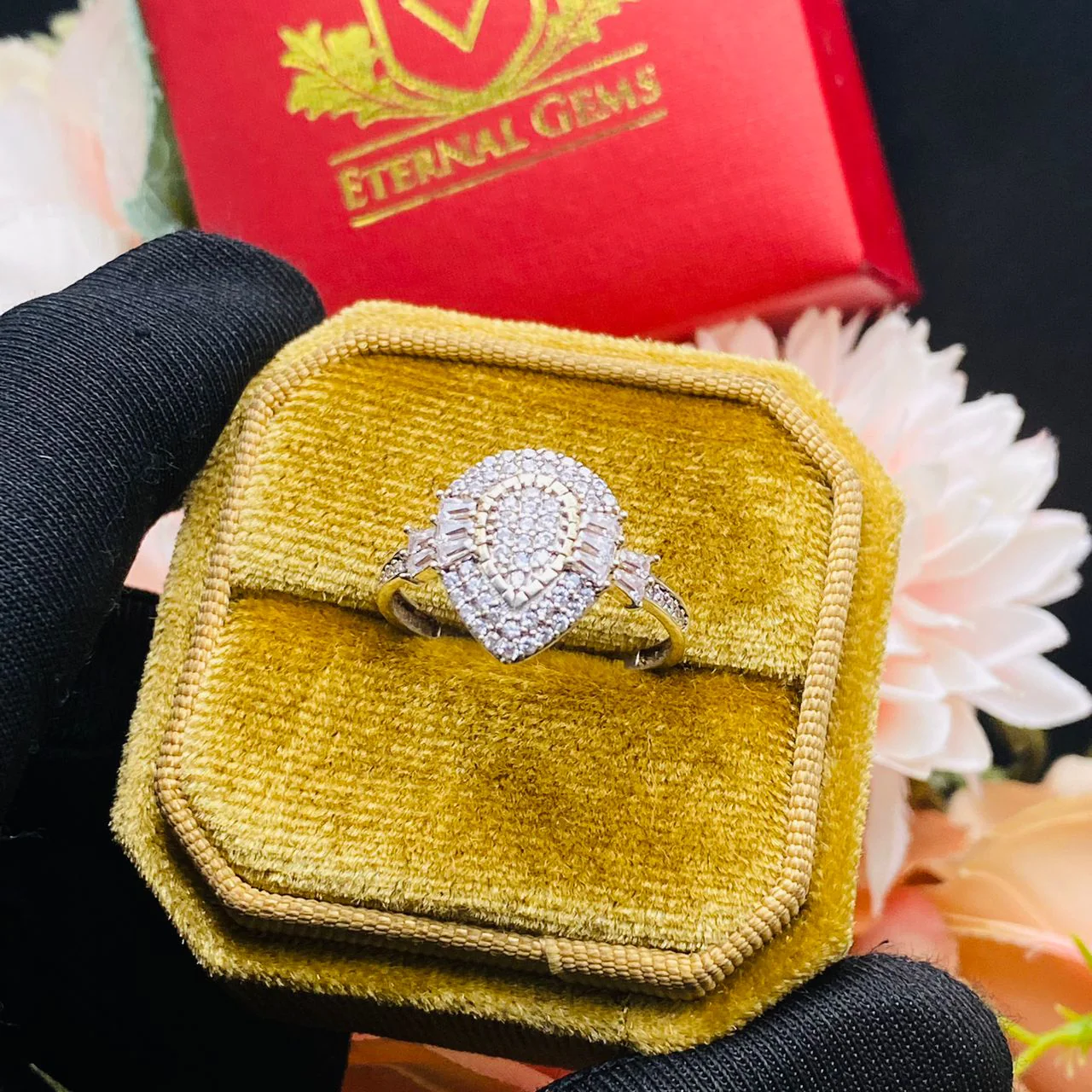 Victoria Sterling Silver Engagement Ring