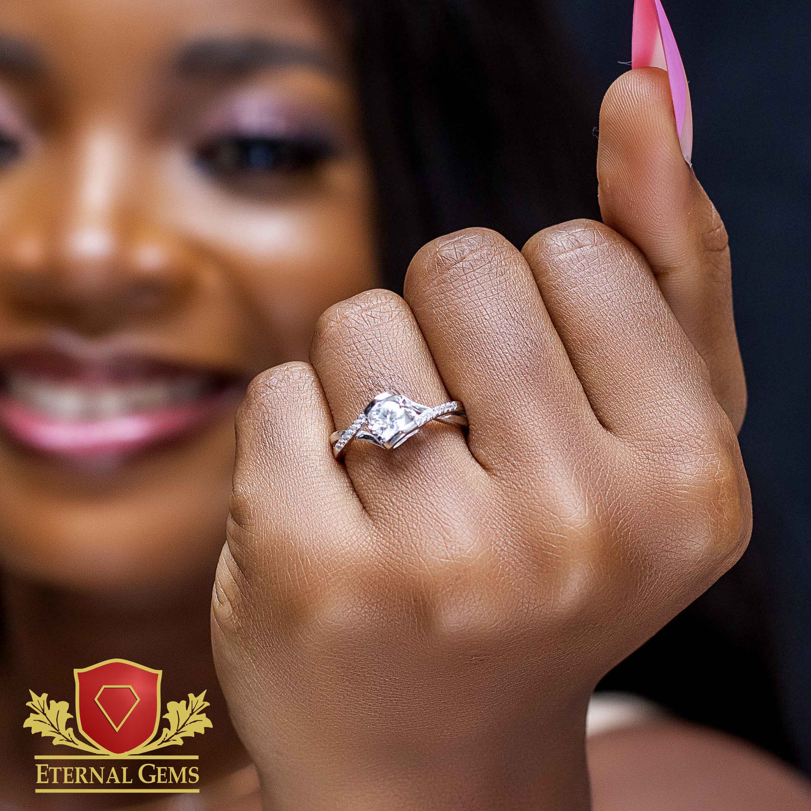 Nova Moissanite Engagement Ring