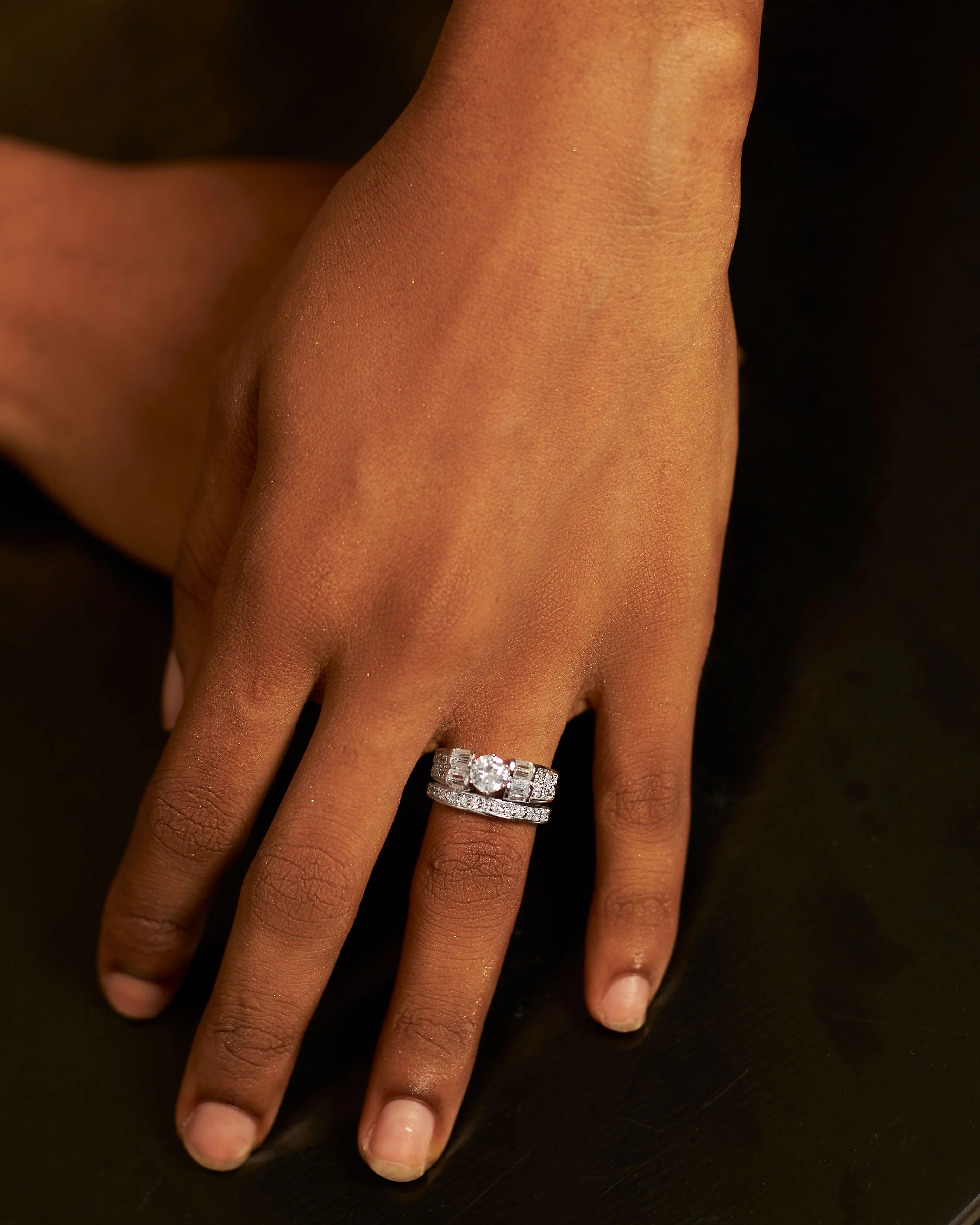 Beautiful Silver Bridal set is the perfect set.