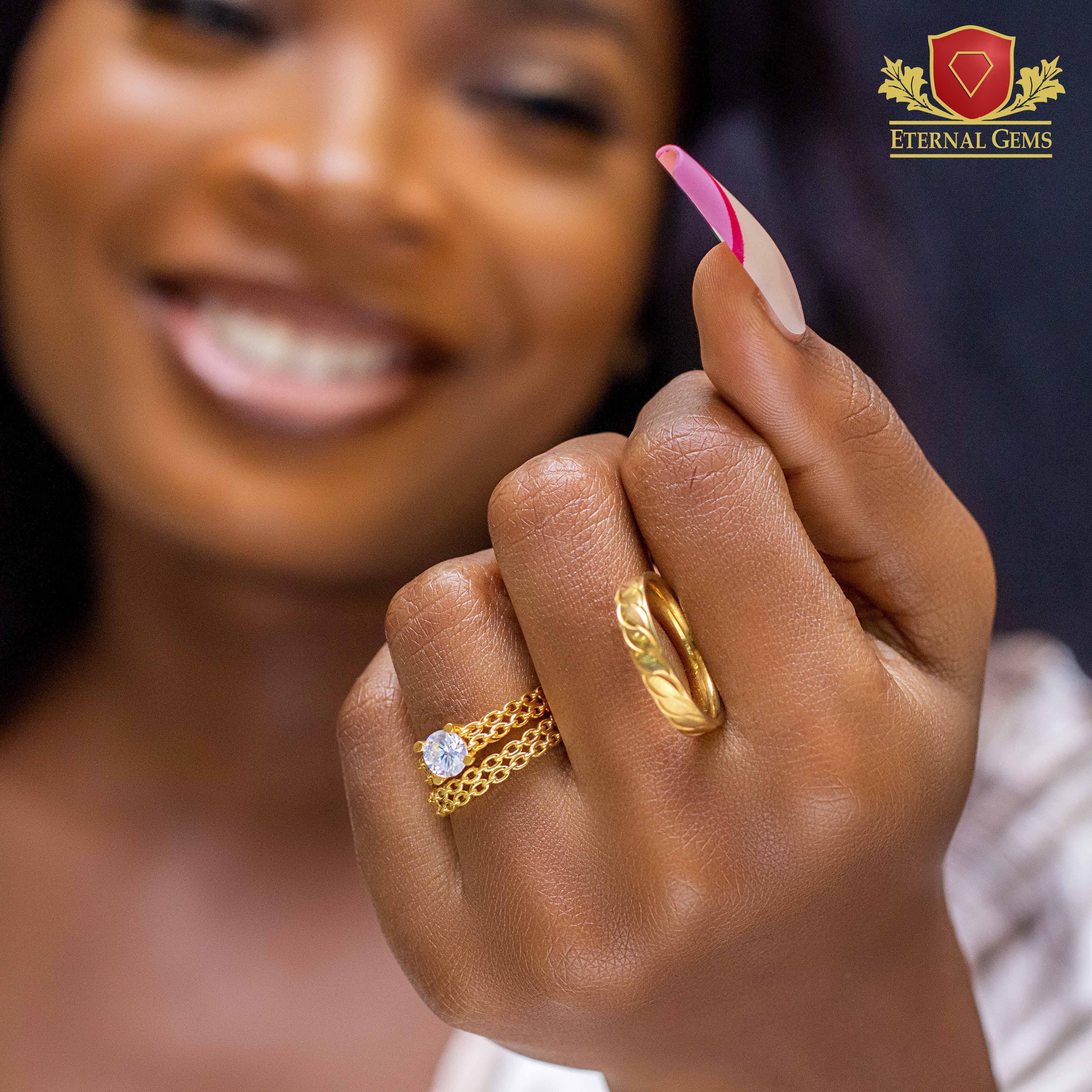 Kennedi Exclusive 18 Karat Gold Wedding Set