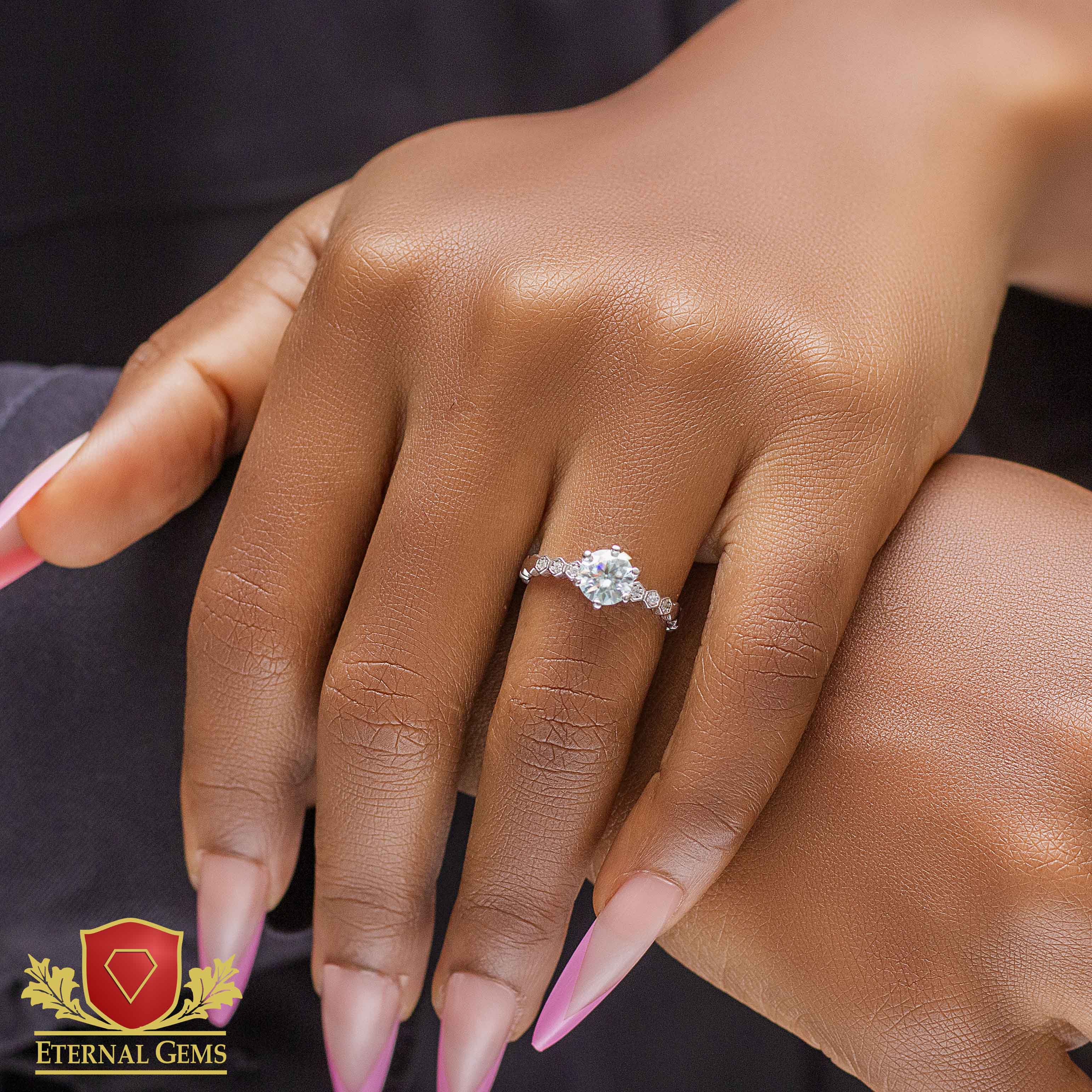 Madison Moissanite Engagement Ring