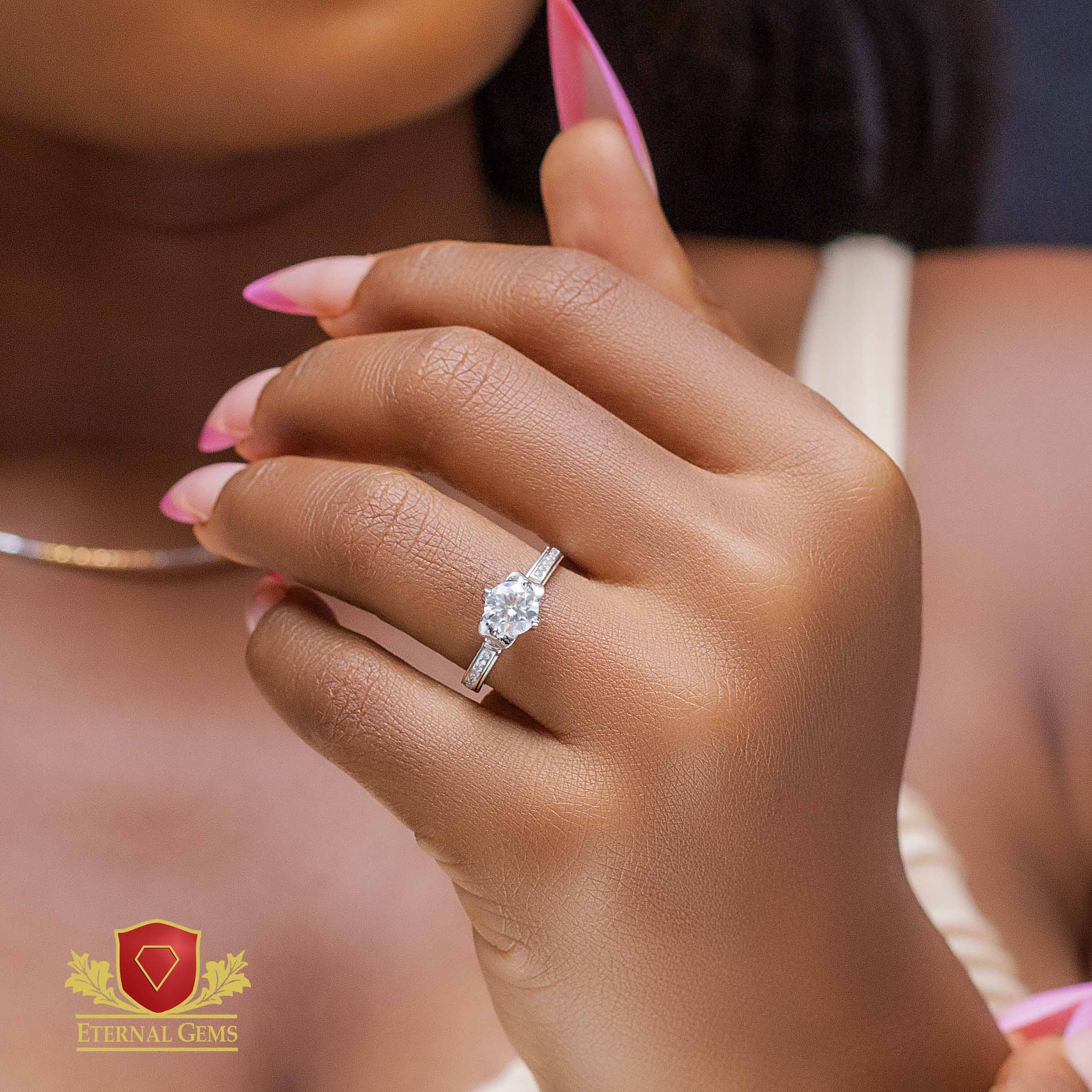 Amelia Moissanite Engagement Ring
