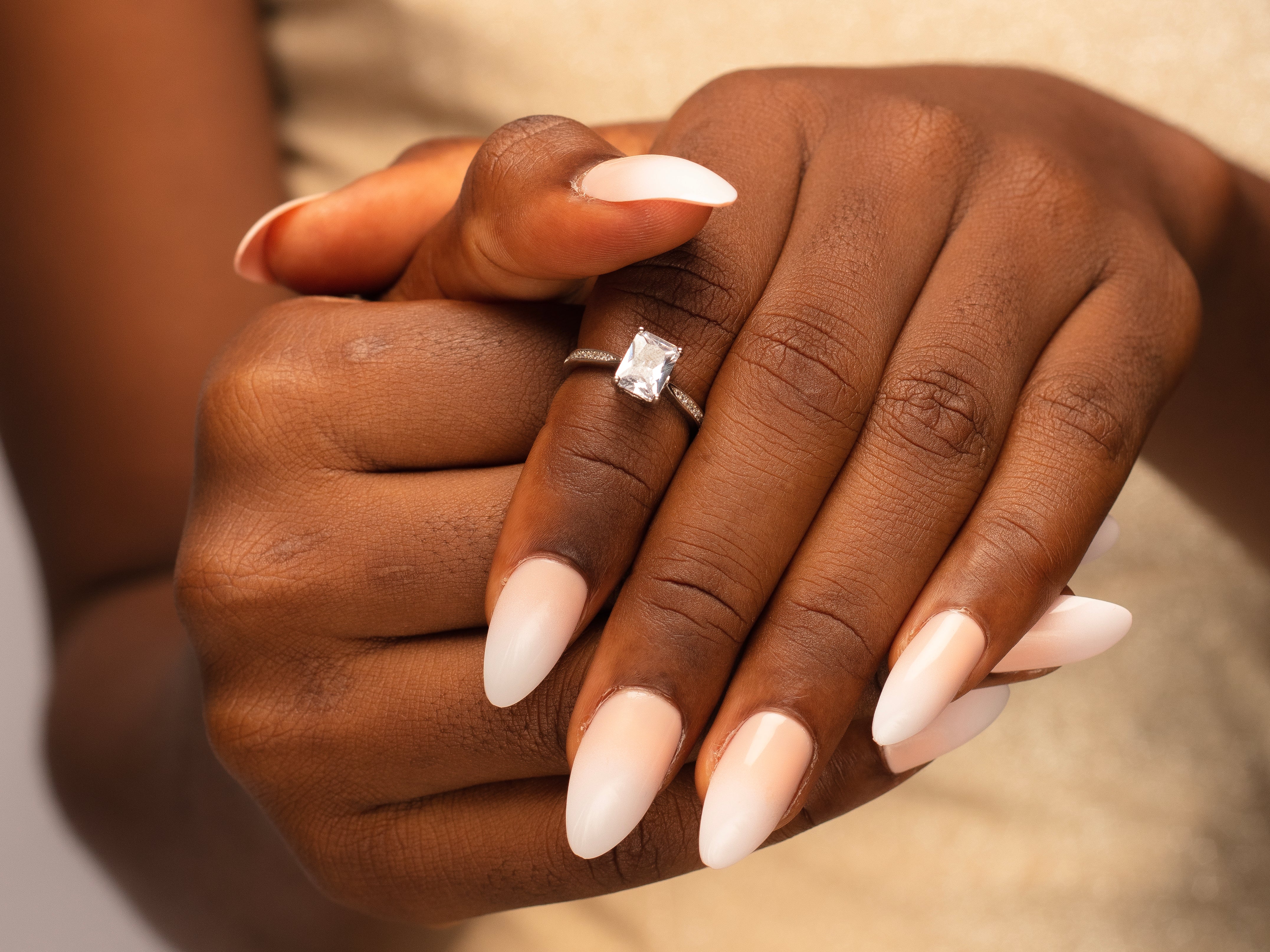 Sparkling Sterling Silver Engagement ring