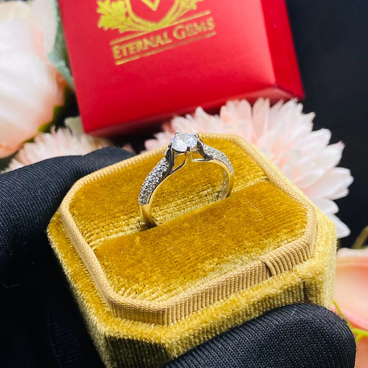 Natalie Sterling Silver Engagement Ring