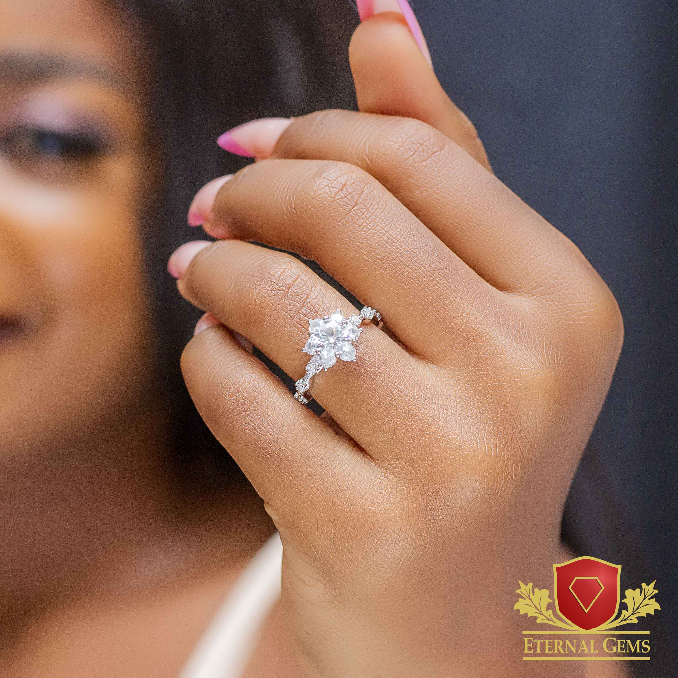 Harper Moissanite Engagement Ring