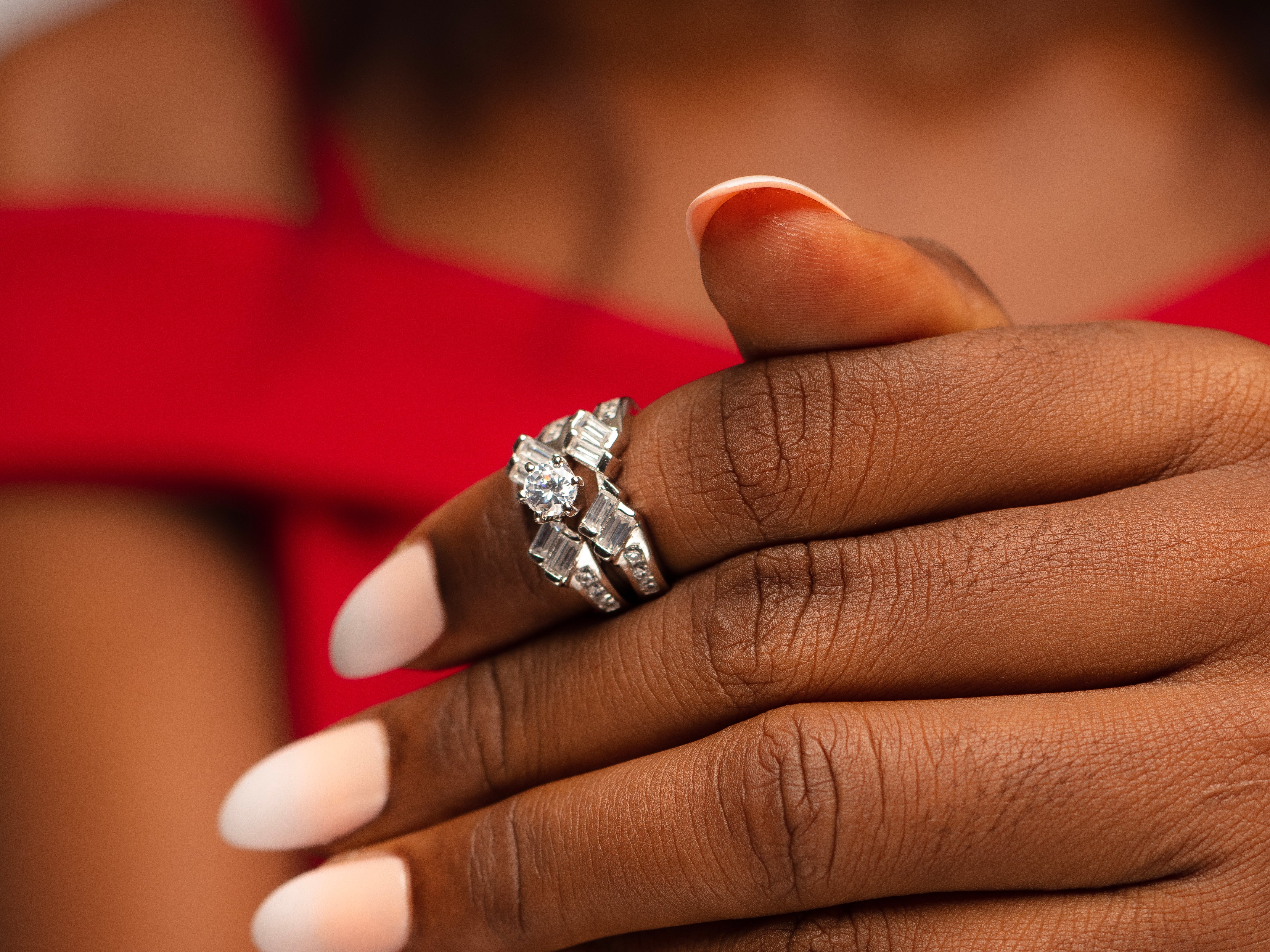 Fiona Sterling Silver Bridal set