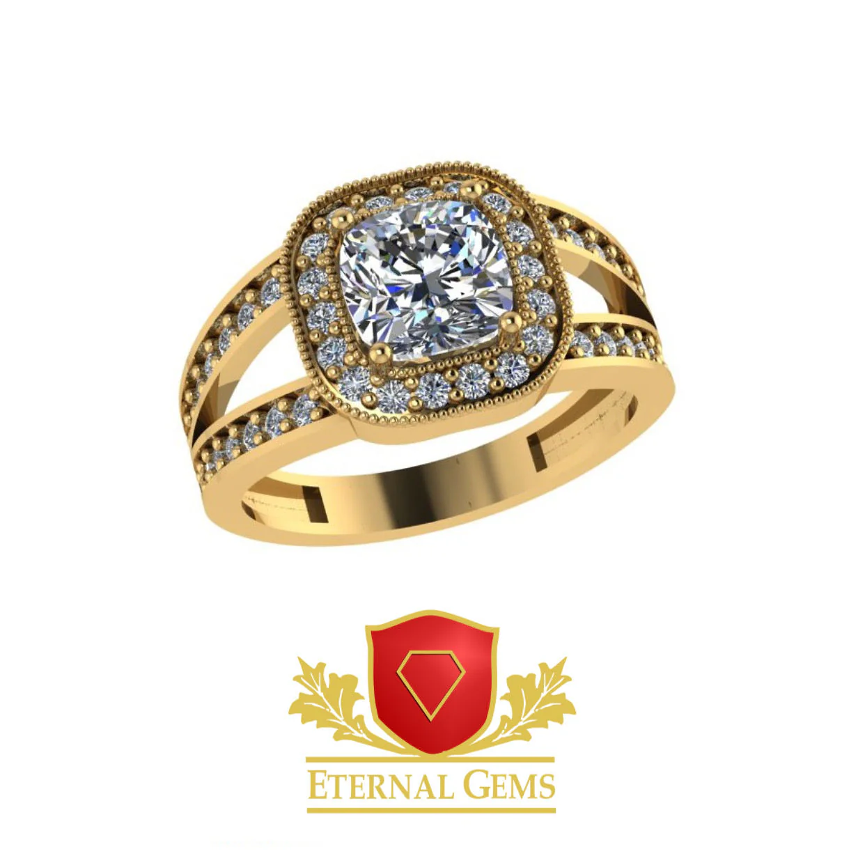 18 karat Gold Engagement ring