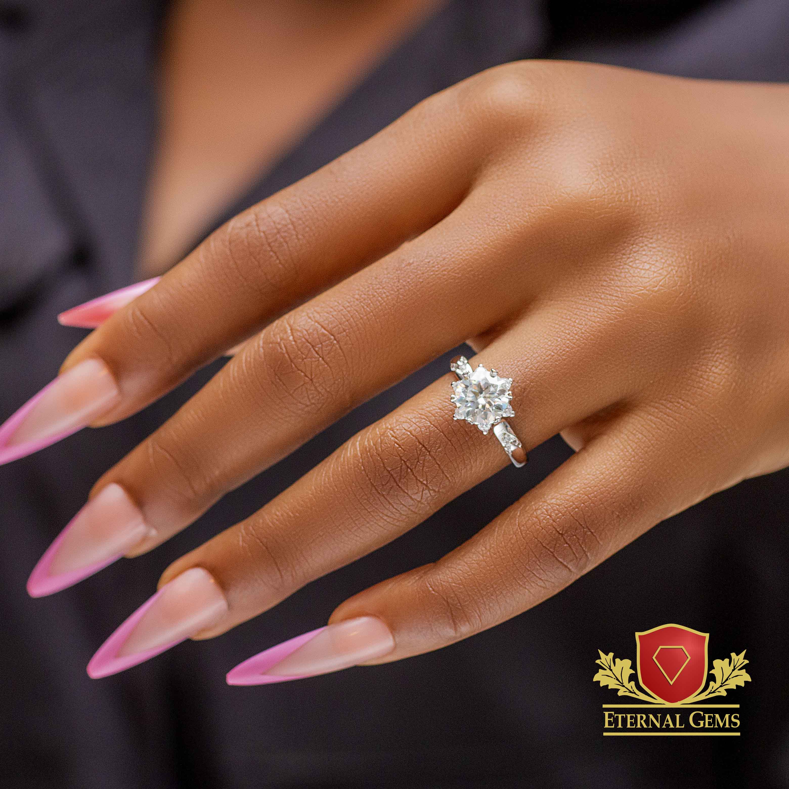 Camila Moissanite Engagement Ring