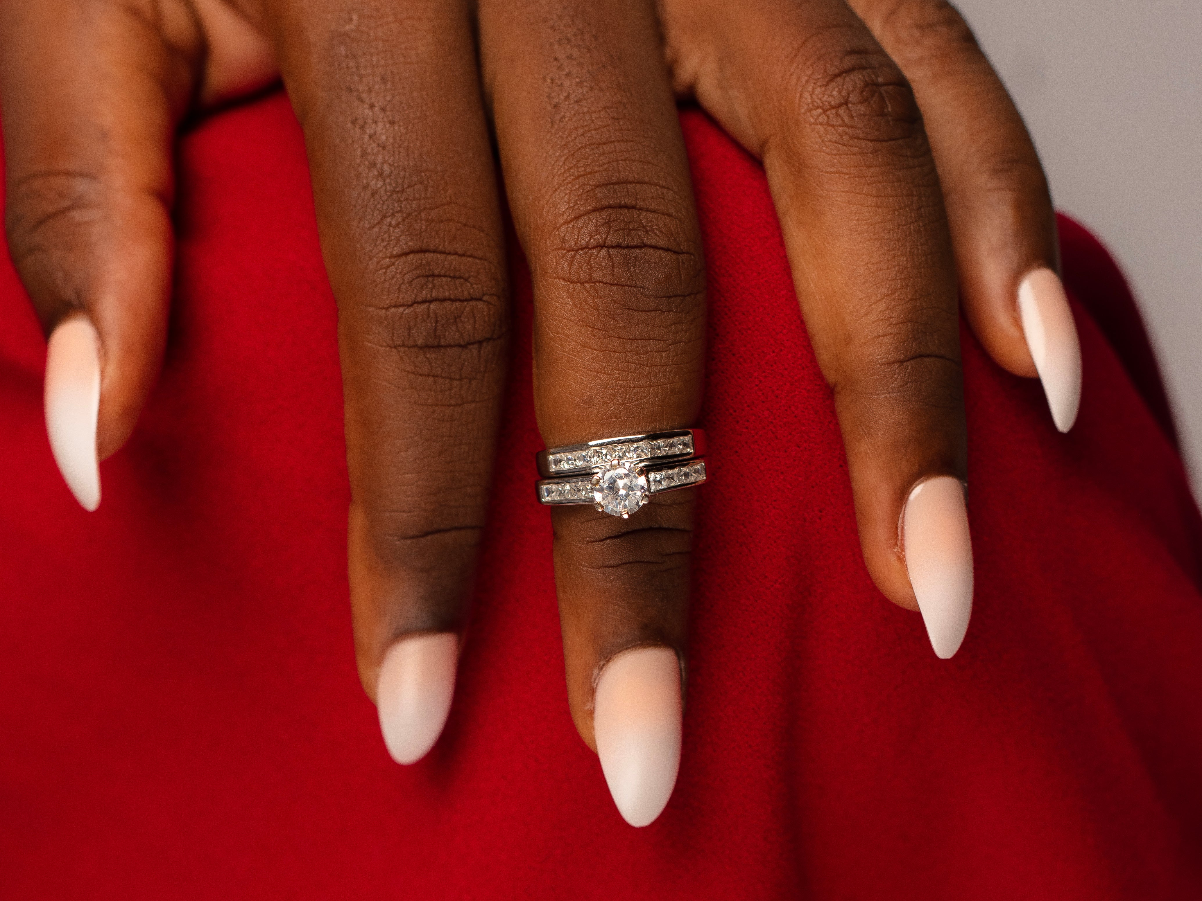 Stunning Exclusive Sterling Silver Bridal Set