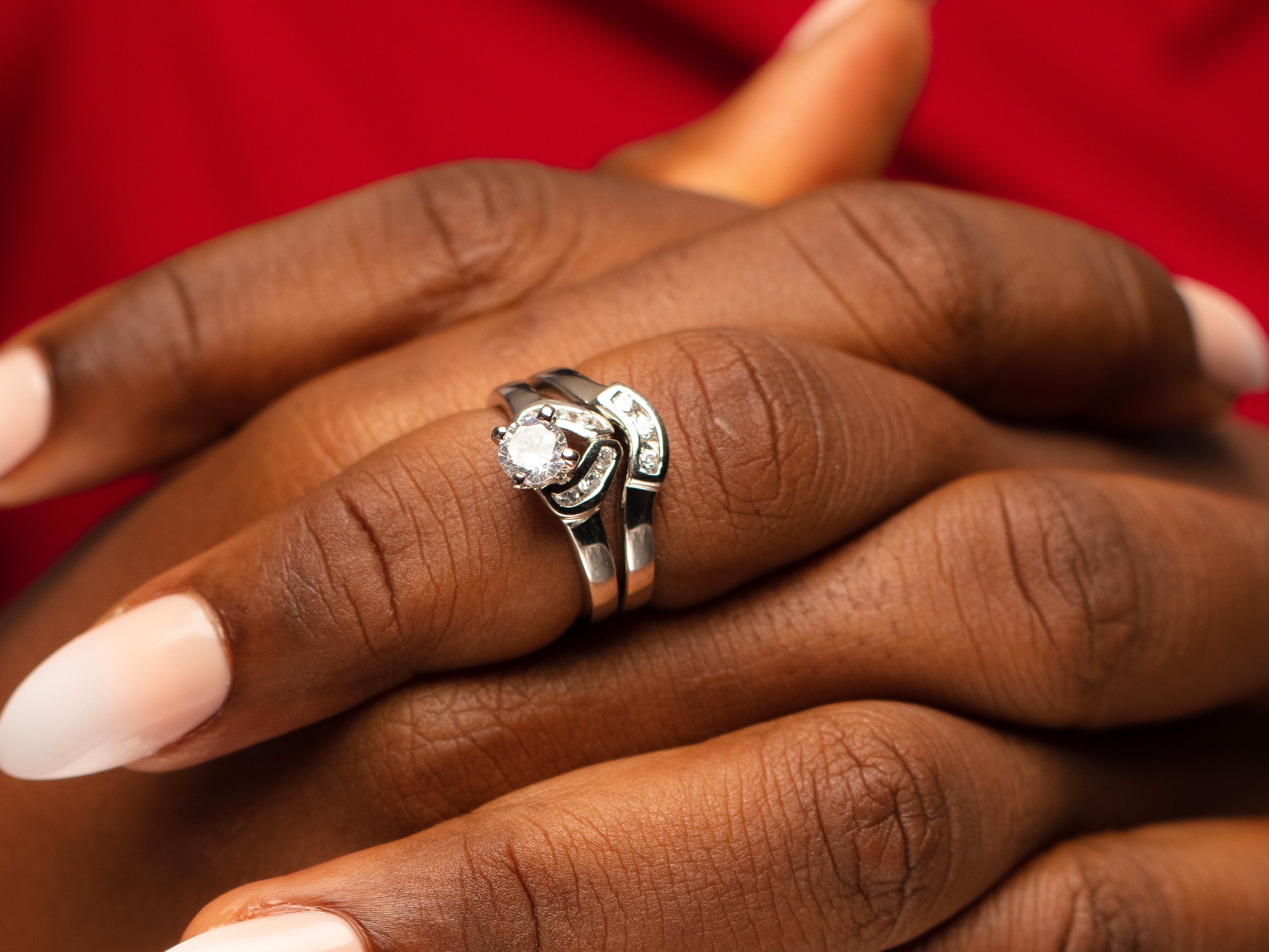 beautiful Sterling Silver Bridal set