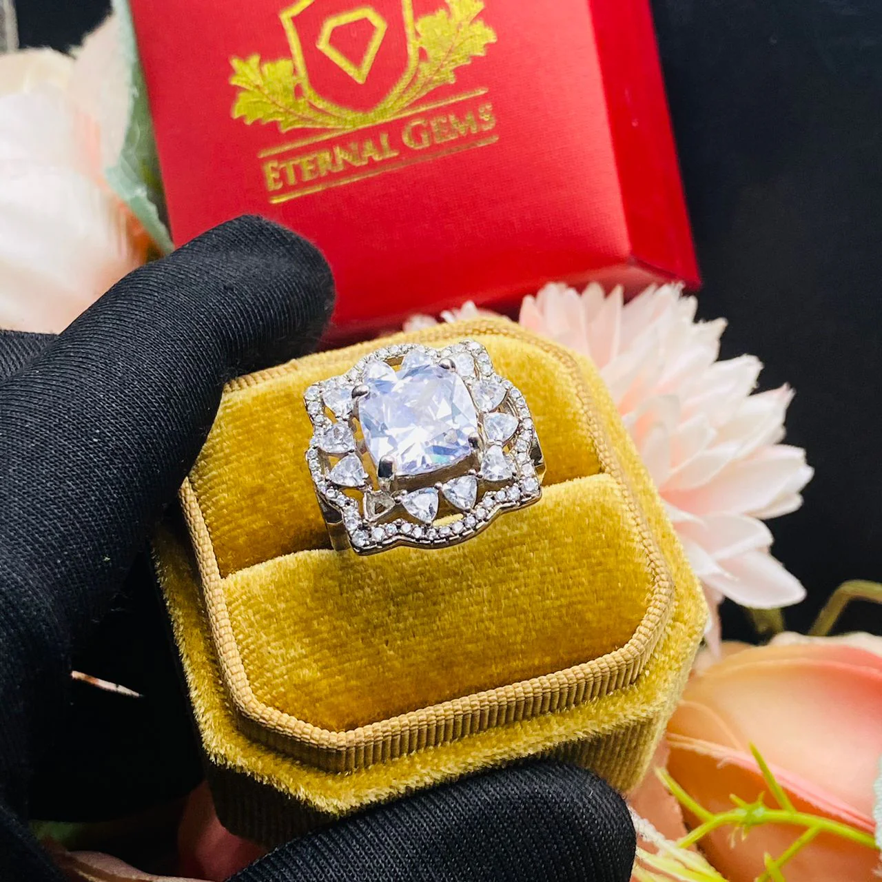 Claire Sterling Silver Engagement Ring
