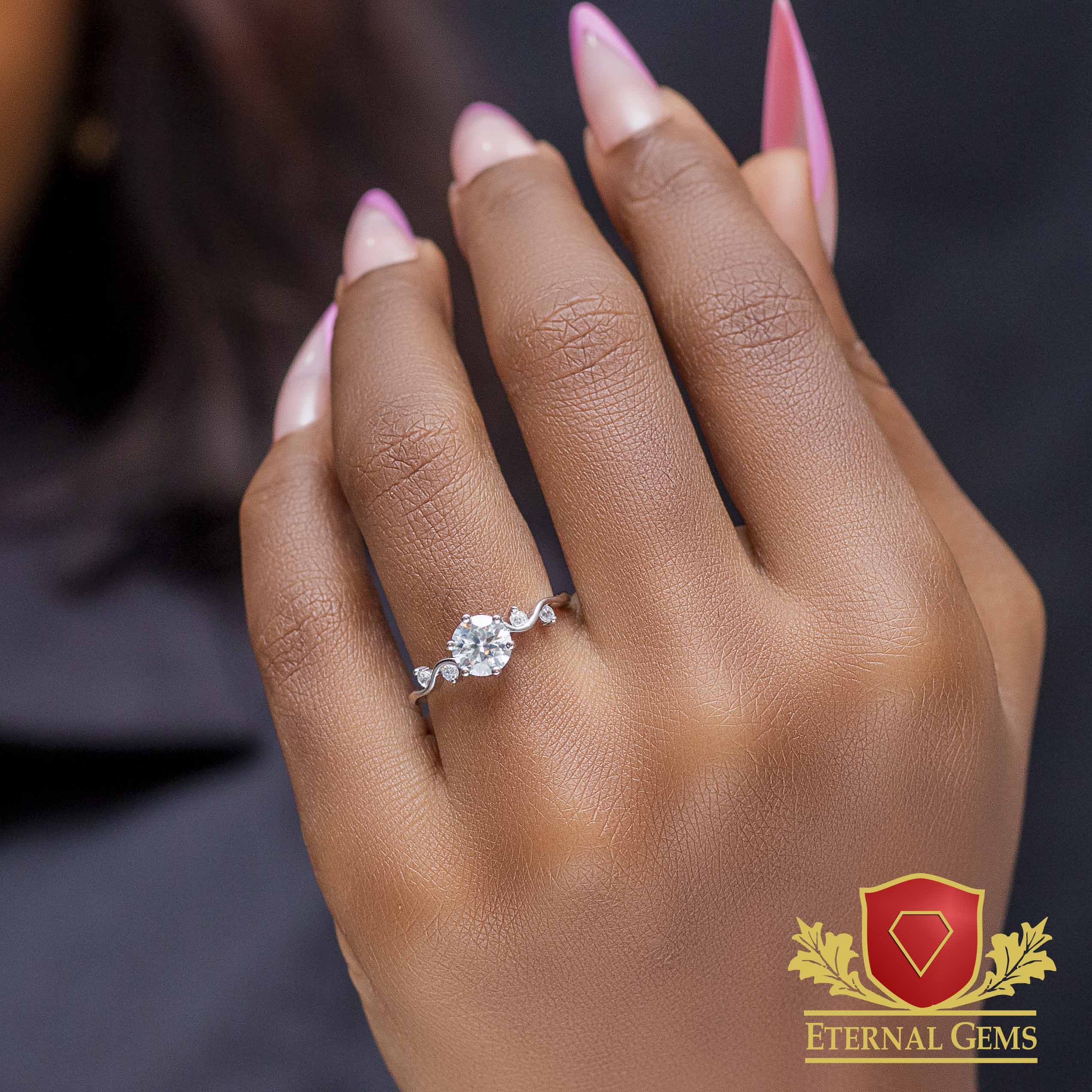 Gianna Moissanite Engagement Ring