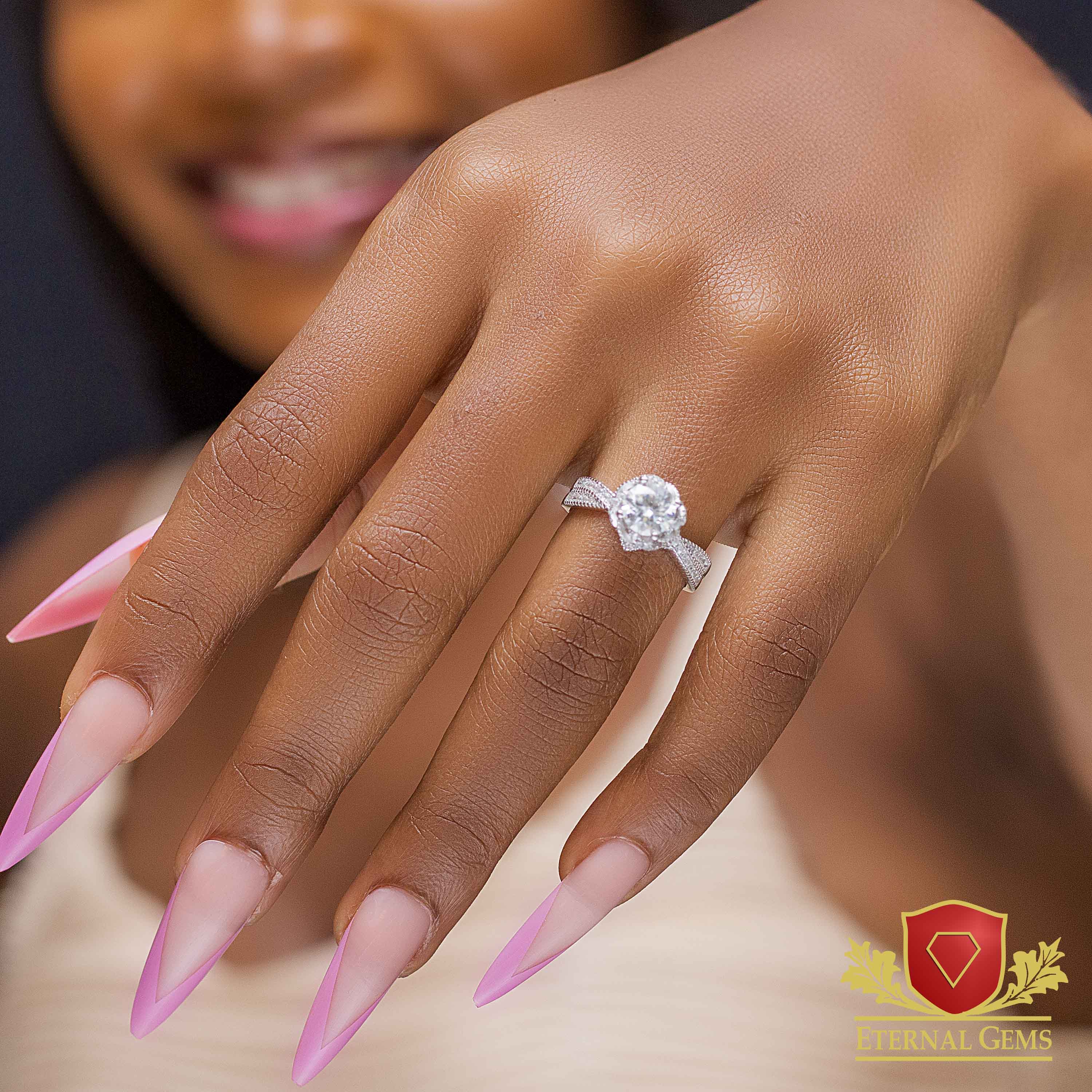 Willow Moissanite Engagement Ring