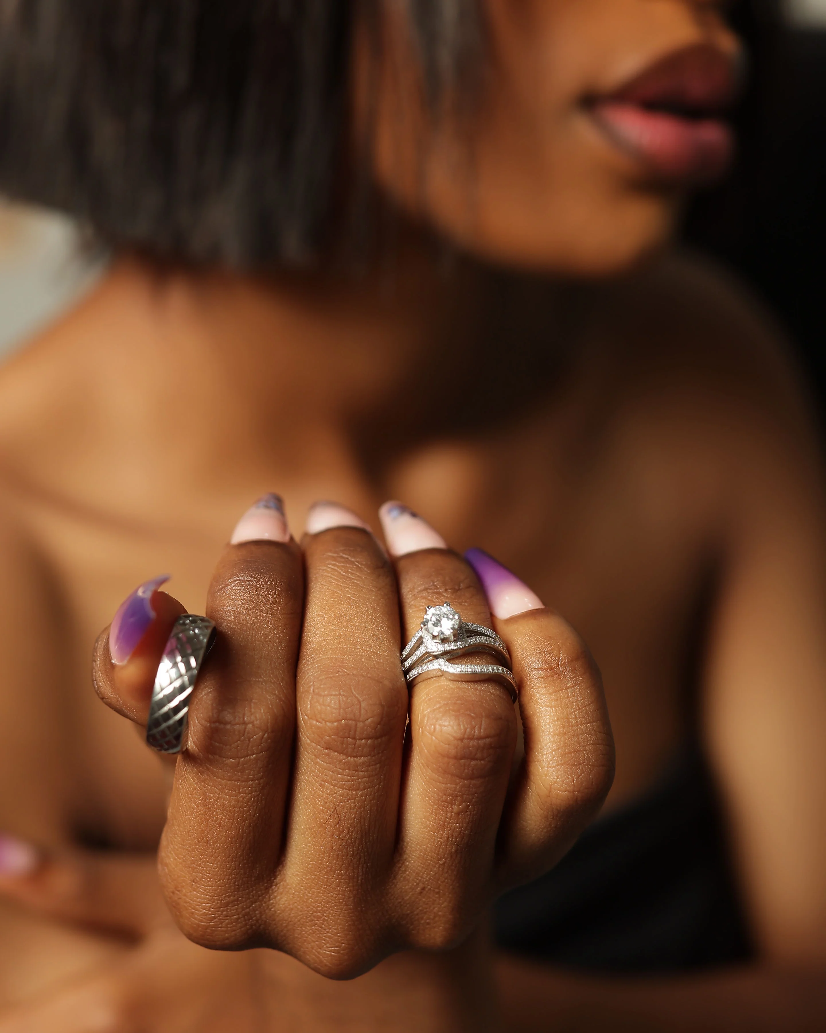 Beautiful Silver Wedding Set is the perfect set