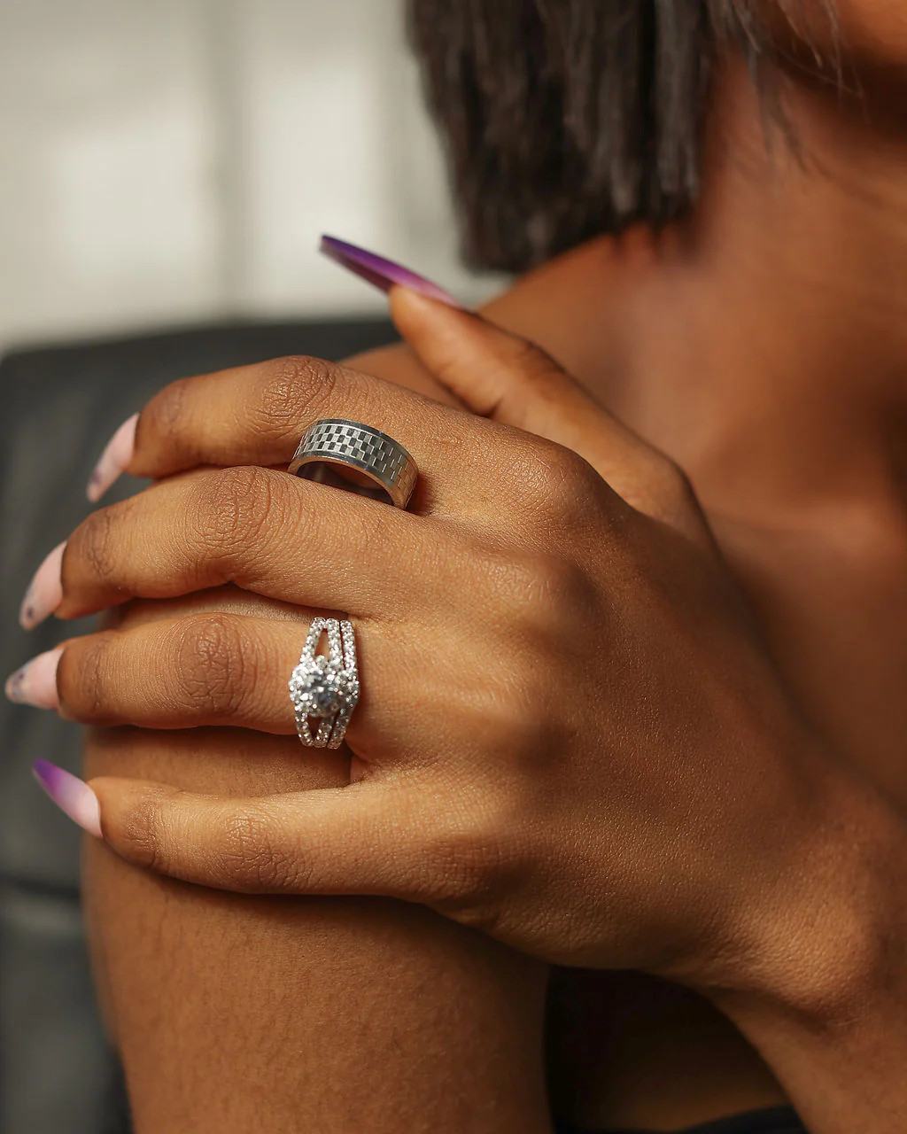 Rachel Silver Wedding set