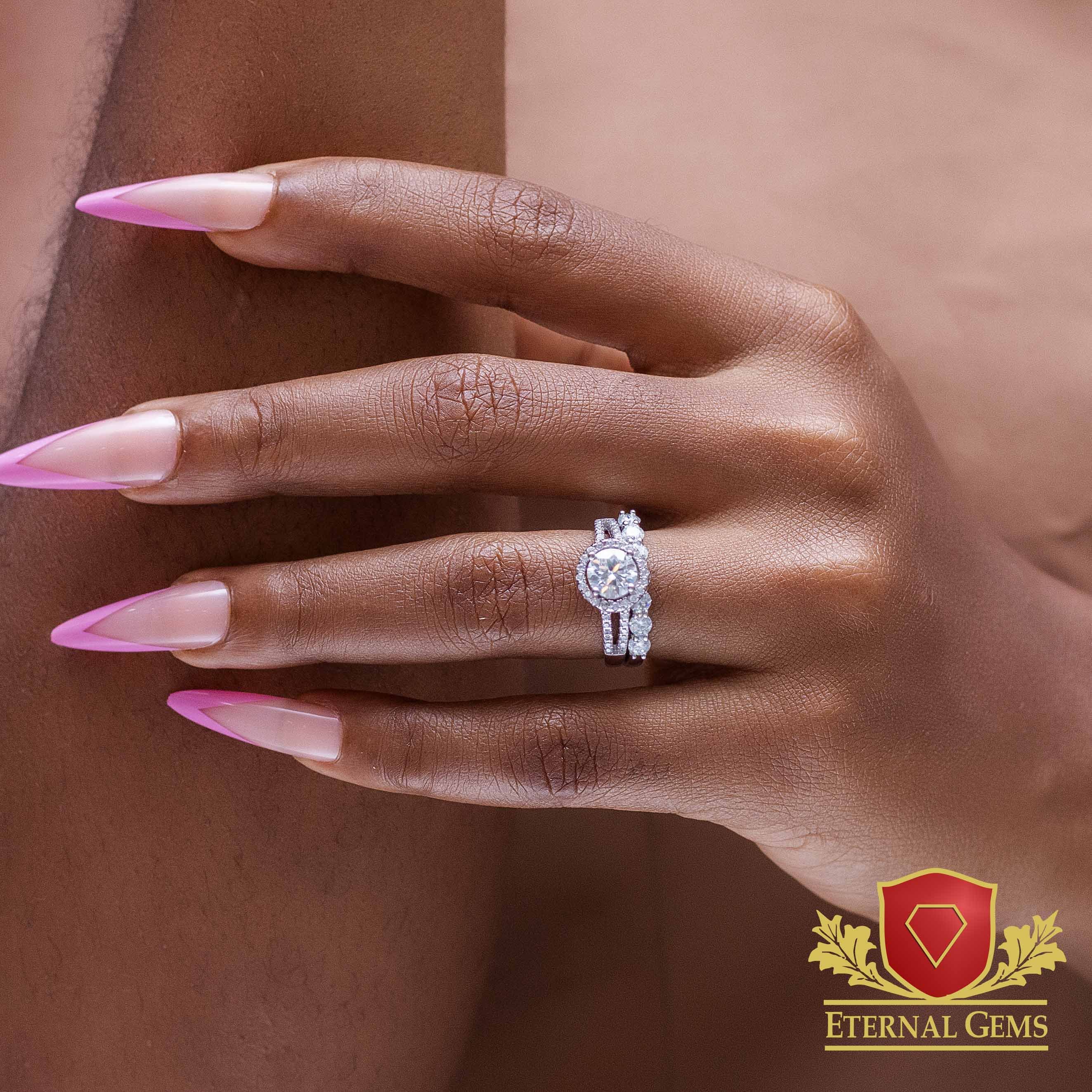Emilia Moissanite Bridal Set