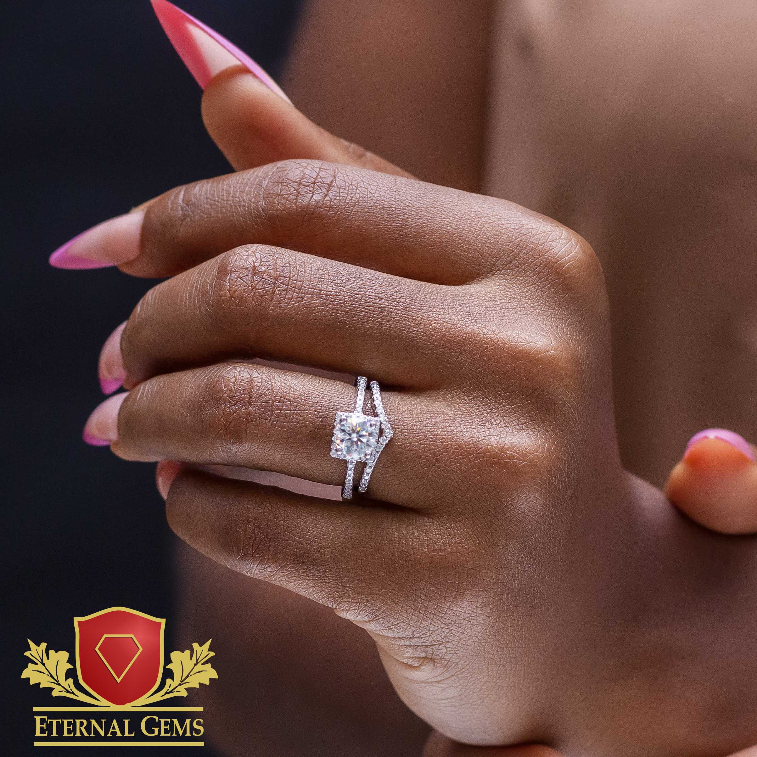 Delilah Moissanite Bridal Set