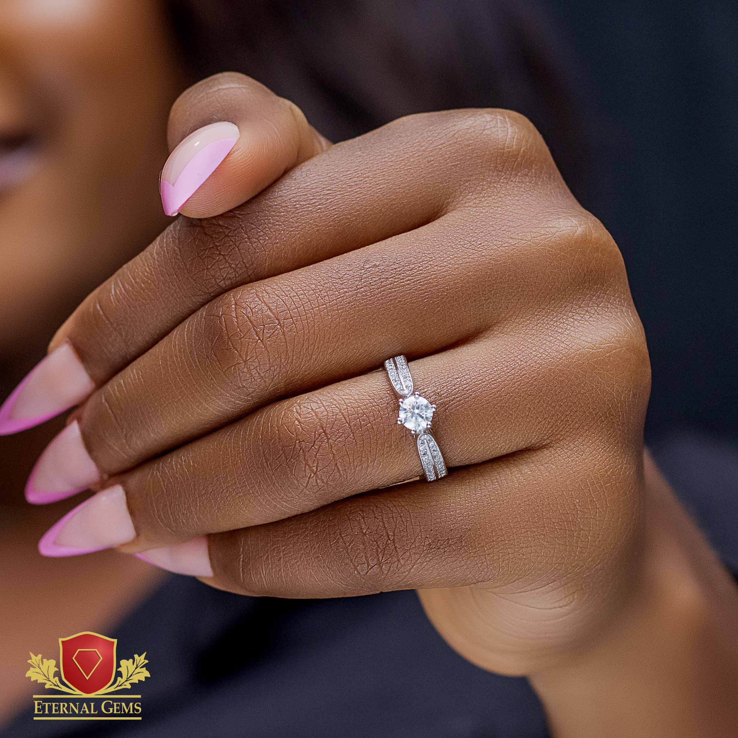 Emma Moissanite Engagement Ring