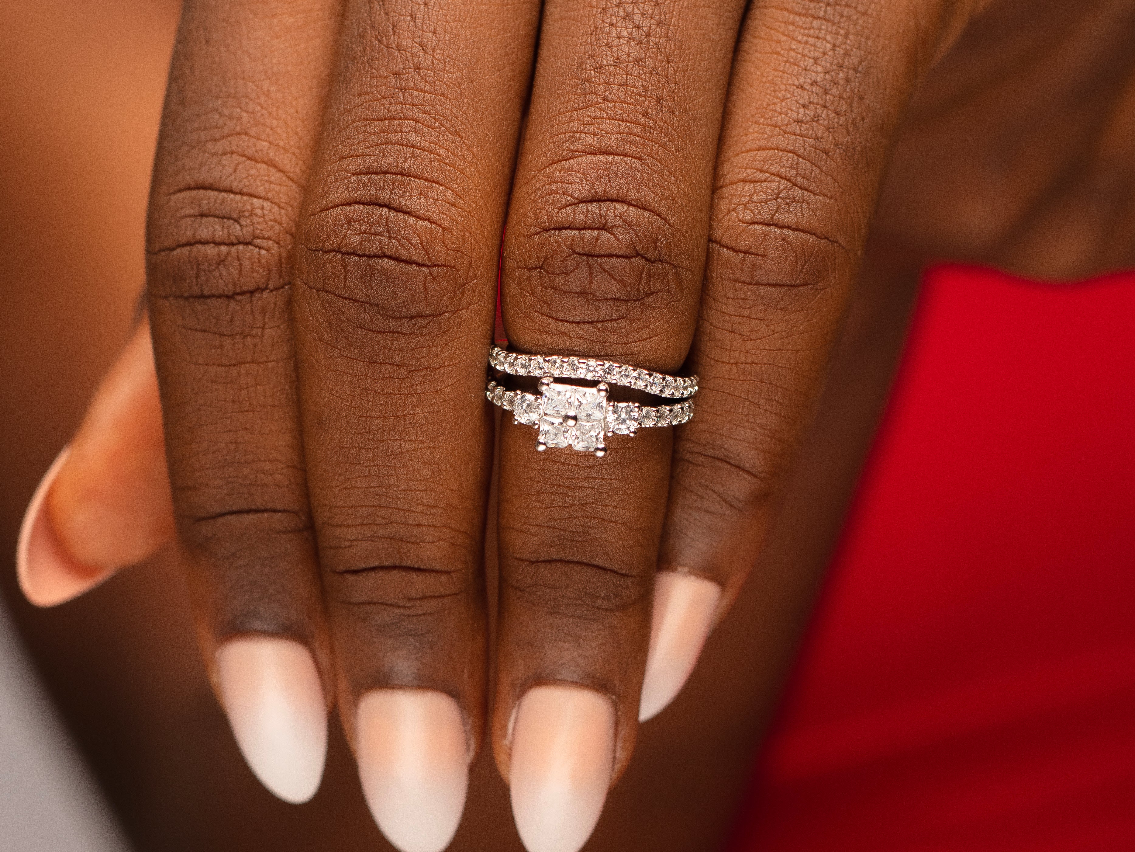 Nikky's Elegant Sterling Silver Bridal Set