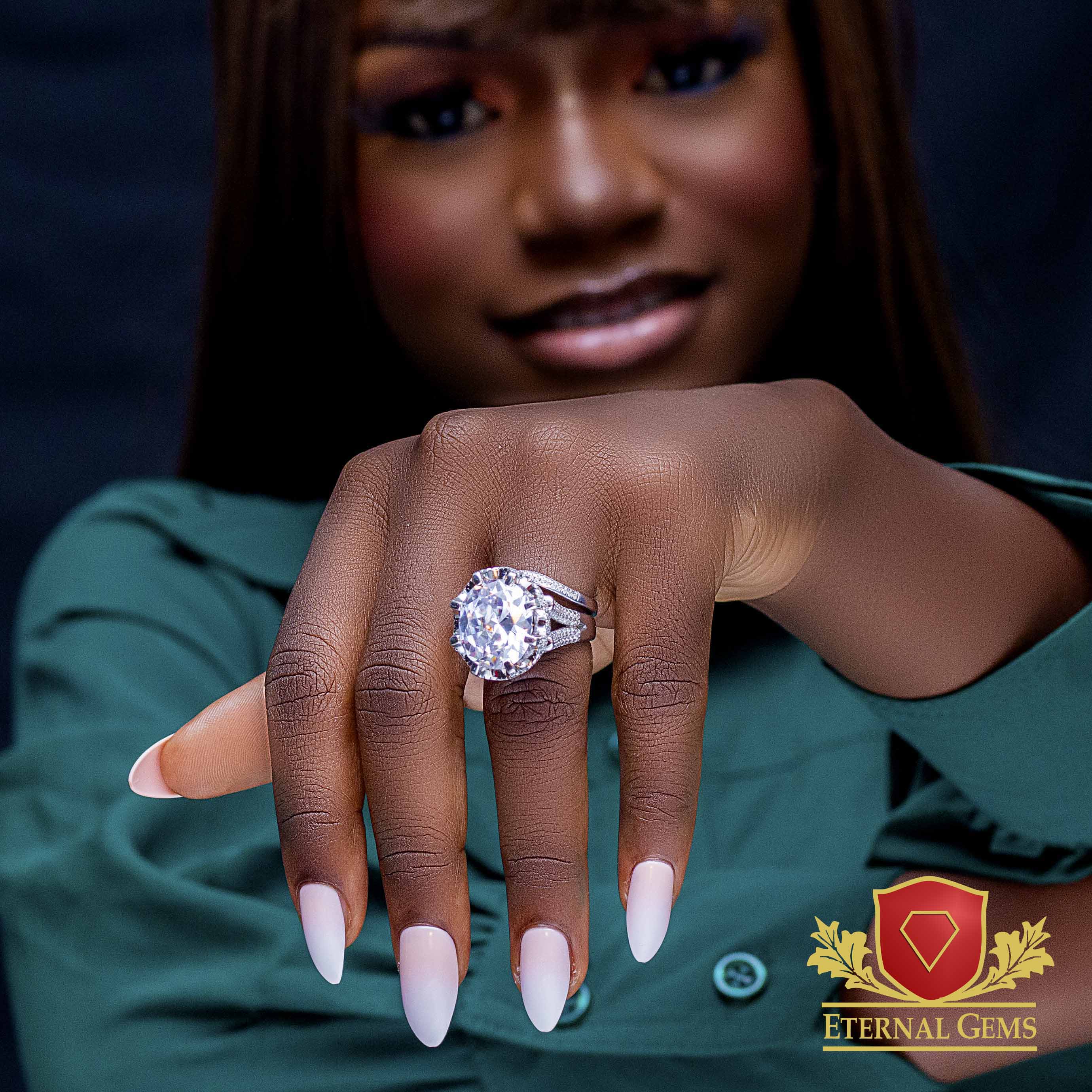 Cece's Elegance Exquisite Sterling Silver Bridal Set