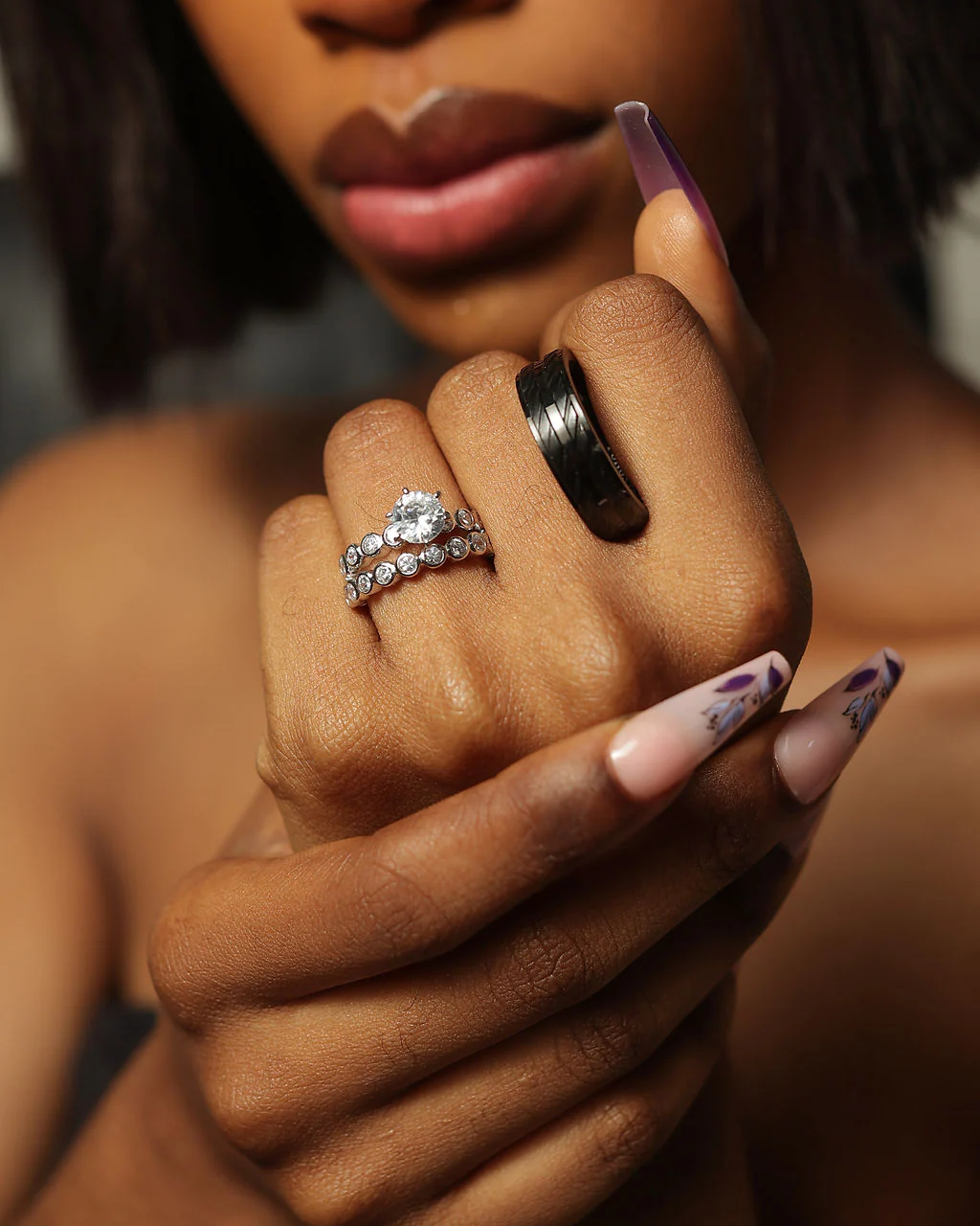 Mariana Silver Wedding set