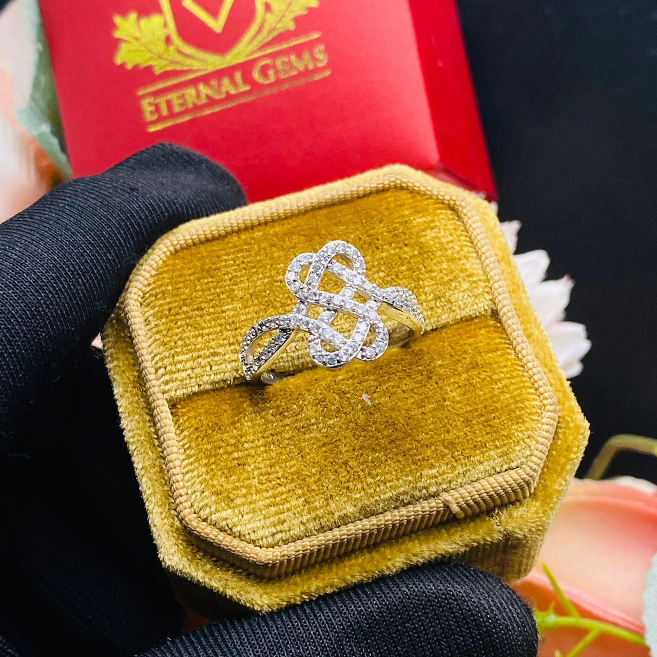 Aaliyah Sterling Silver Engagement Ring